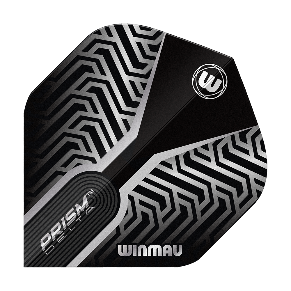 Winmau Prism Delta Silver No2 Standaardvluchten Das Bild zeigt die Winmau Prism Delta Silver No2 Standard Flights. Diese Flights sind für den Einsatz an Dartpfeilen geeignet.