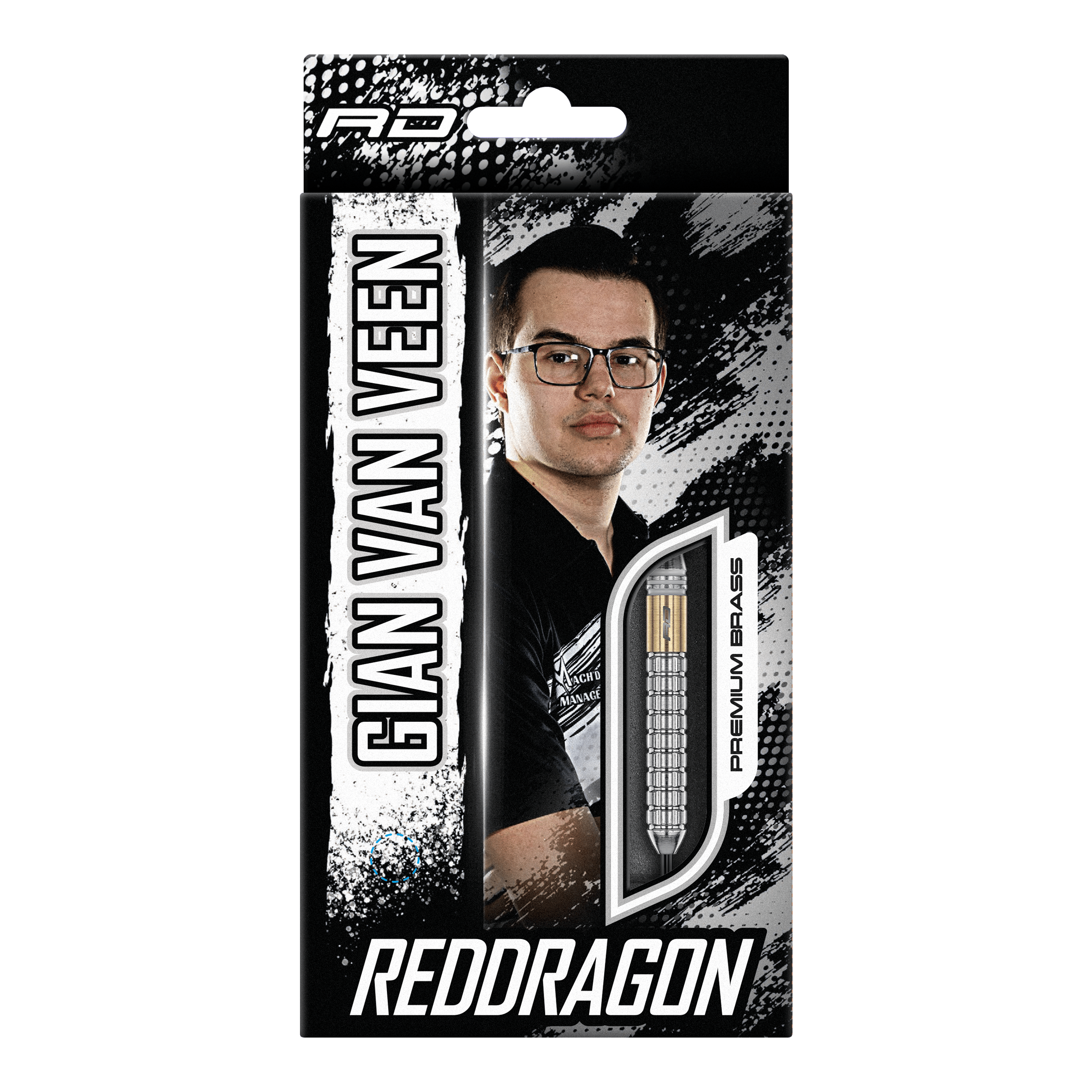 Red Dragon Gian Van Veen Messing Steeldarts - 21 g Red Dragon Gian Van Veen Messing Steeldarts - 21 g