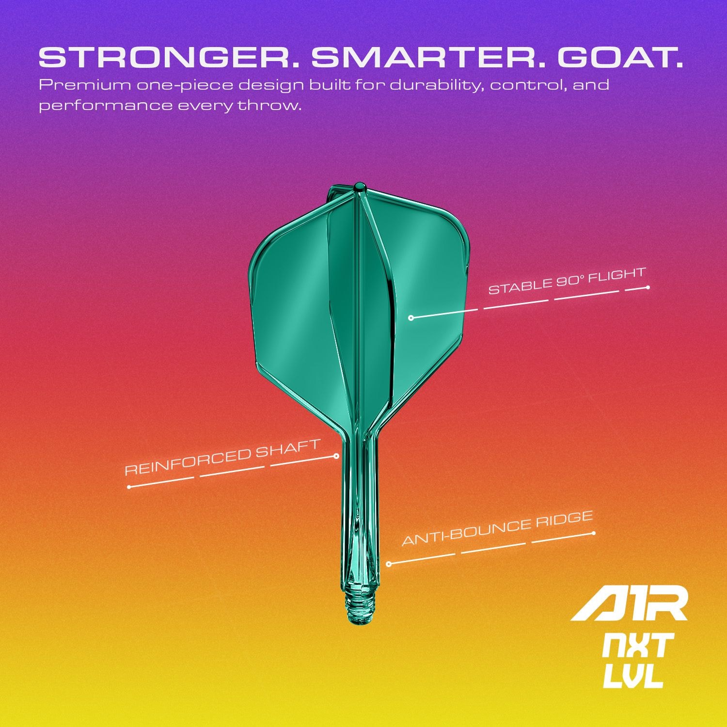 GOAT A1R No6 Flight Shaft System - Groen Das Bild zeigt das GOAT A1R No6 Flight-Shaft-System. Das Produkt ist aus einer anderen Perspektive abgebildet.