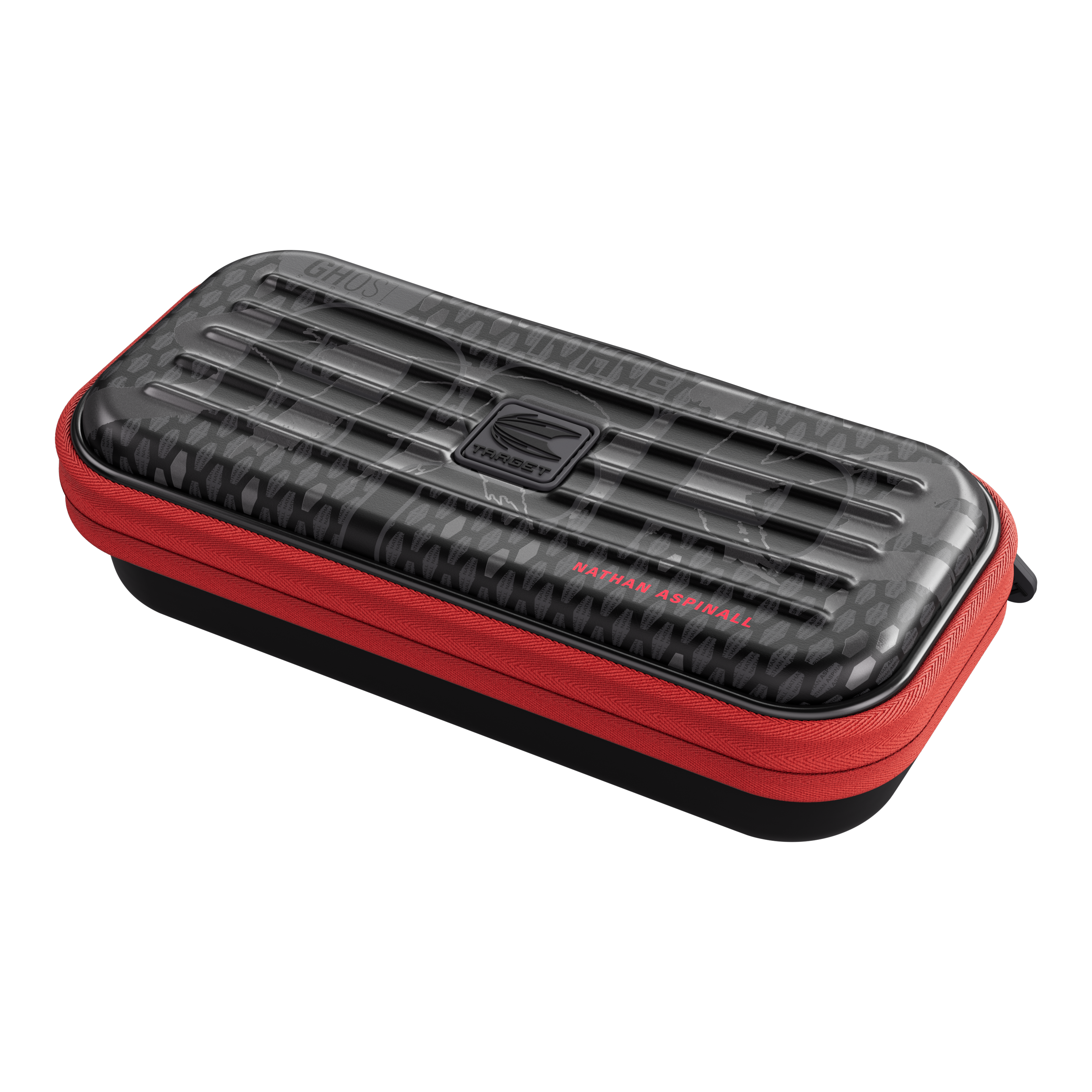 Takoma Ghost Series Nathan Aspinall darthoesje Hier sieht man das Takoma Ghost Series Nathan Aspinall Dartcase. Es wurde speziell für Fans von Nathan Aspinall entworfen.