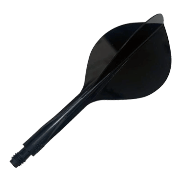 Condor Ax 120 Flight System Teardrop - Zwart Gezeigt wird das Condor Axe 120 Flight-System Teardrop in der Farbe Schwarz. Es ist ein Bestandteil für Dartpfeile.