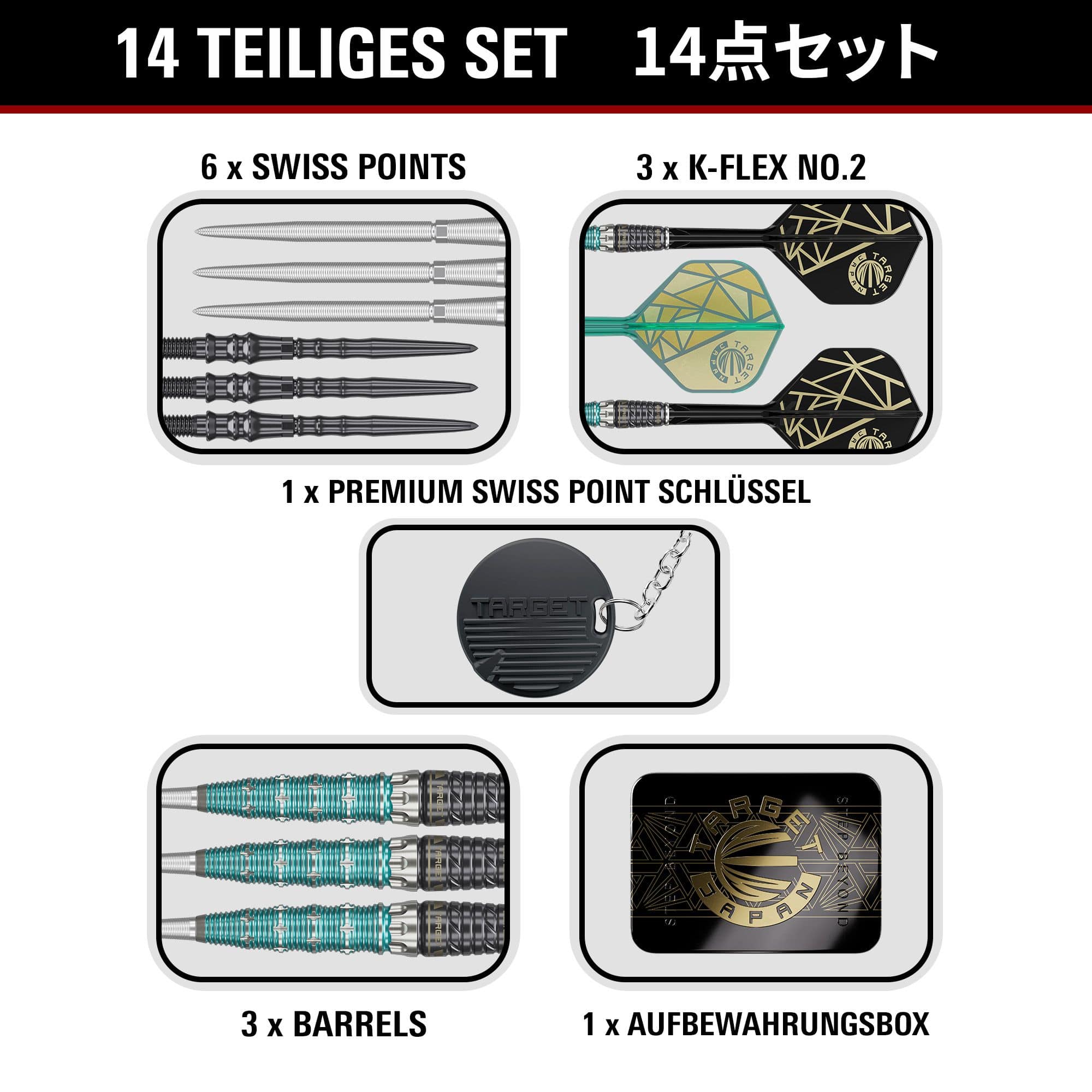 Target Japan The Rising Miracle Combination Limited Edition Swiss Point Steeldarts