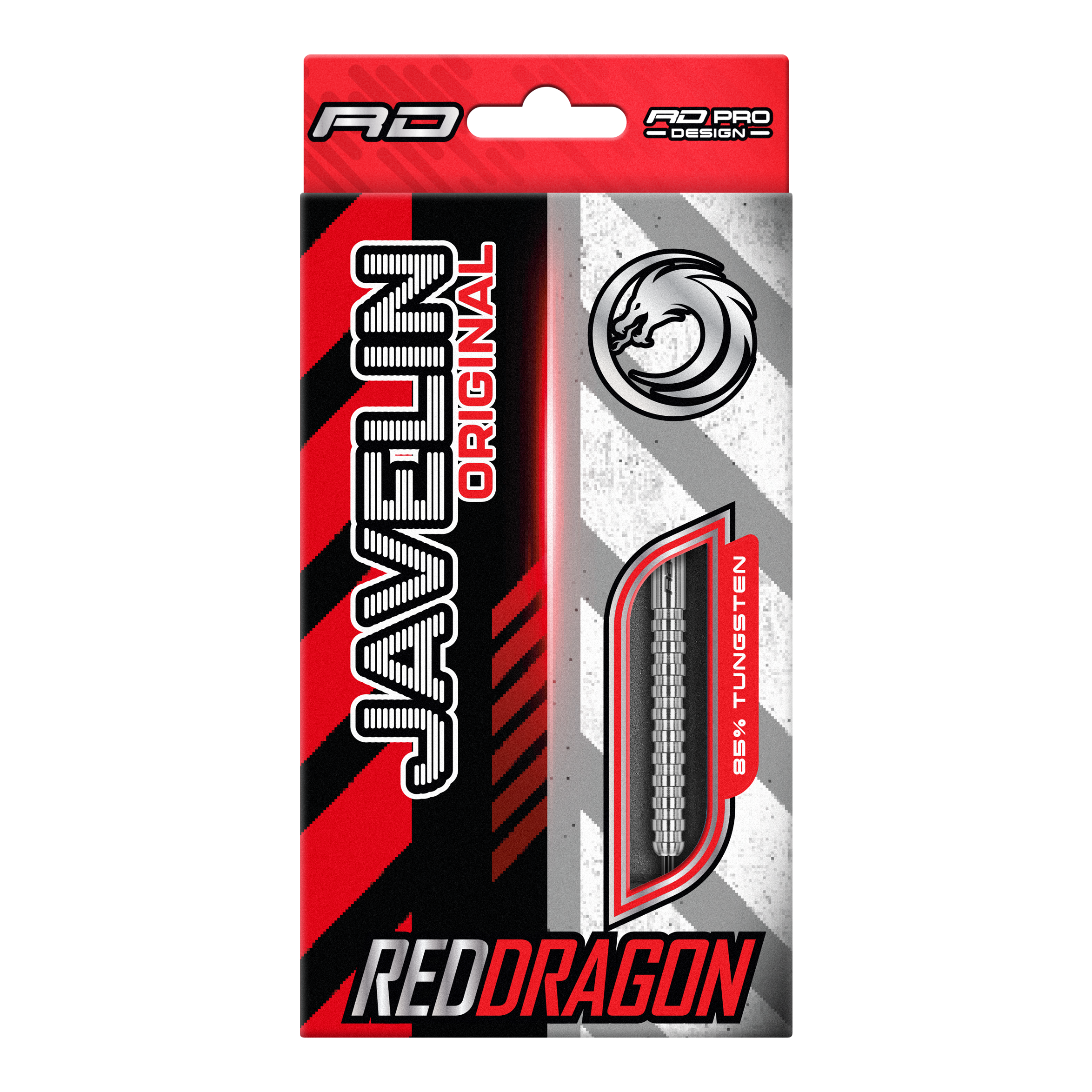 Red Dragon Javelin stalen pijltjes Auf dem Bild sind die Red Dragon Javelin Steeldarts zu sehen. Diese Darts sind für Präzision und Leistung bekannt.