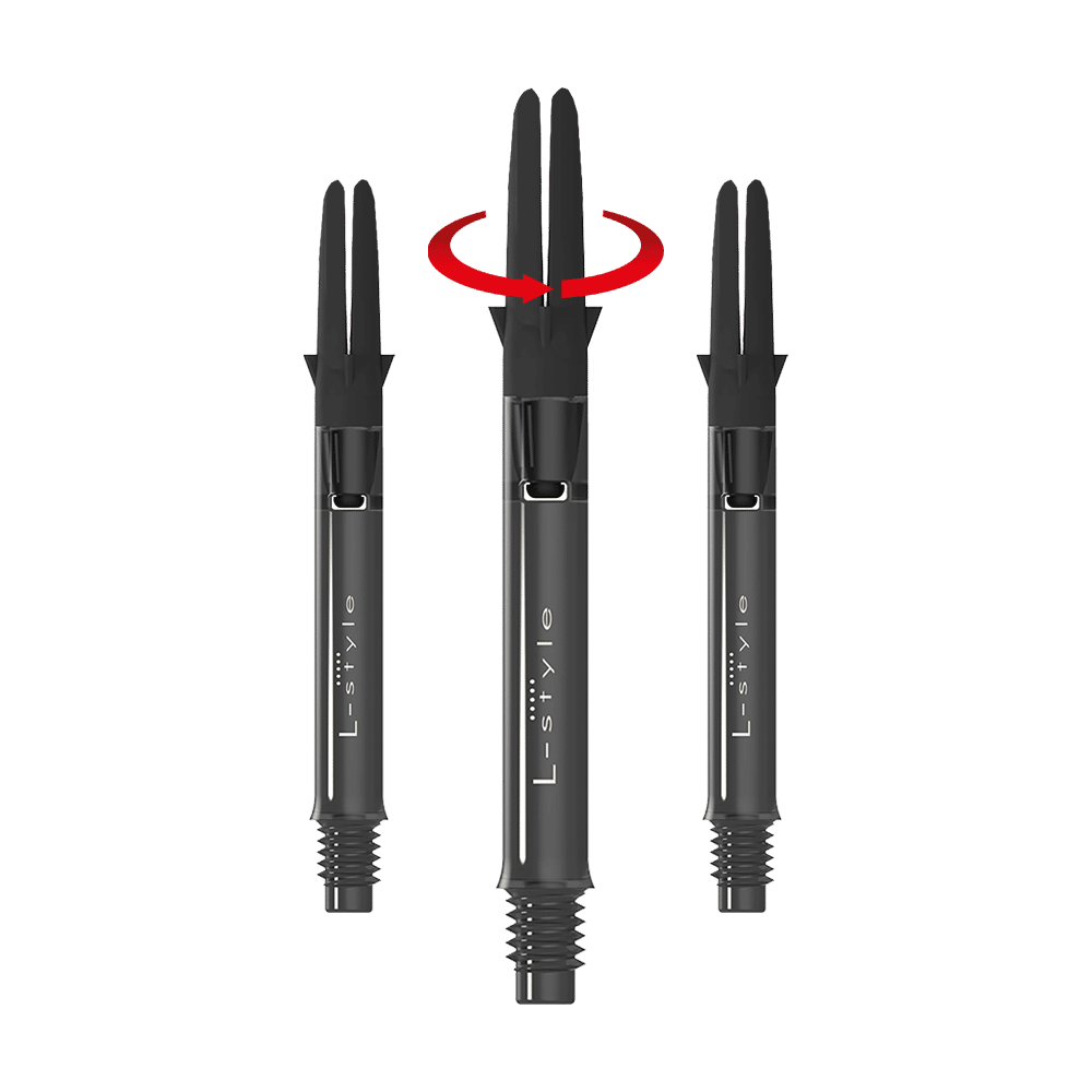 L-L-Style-Shaft Carbon Silent Straight - Zwart