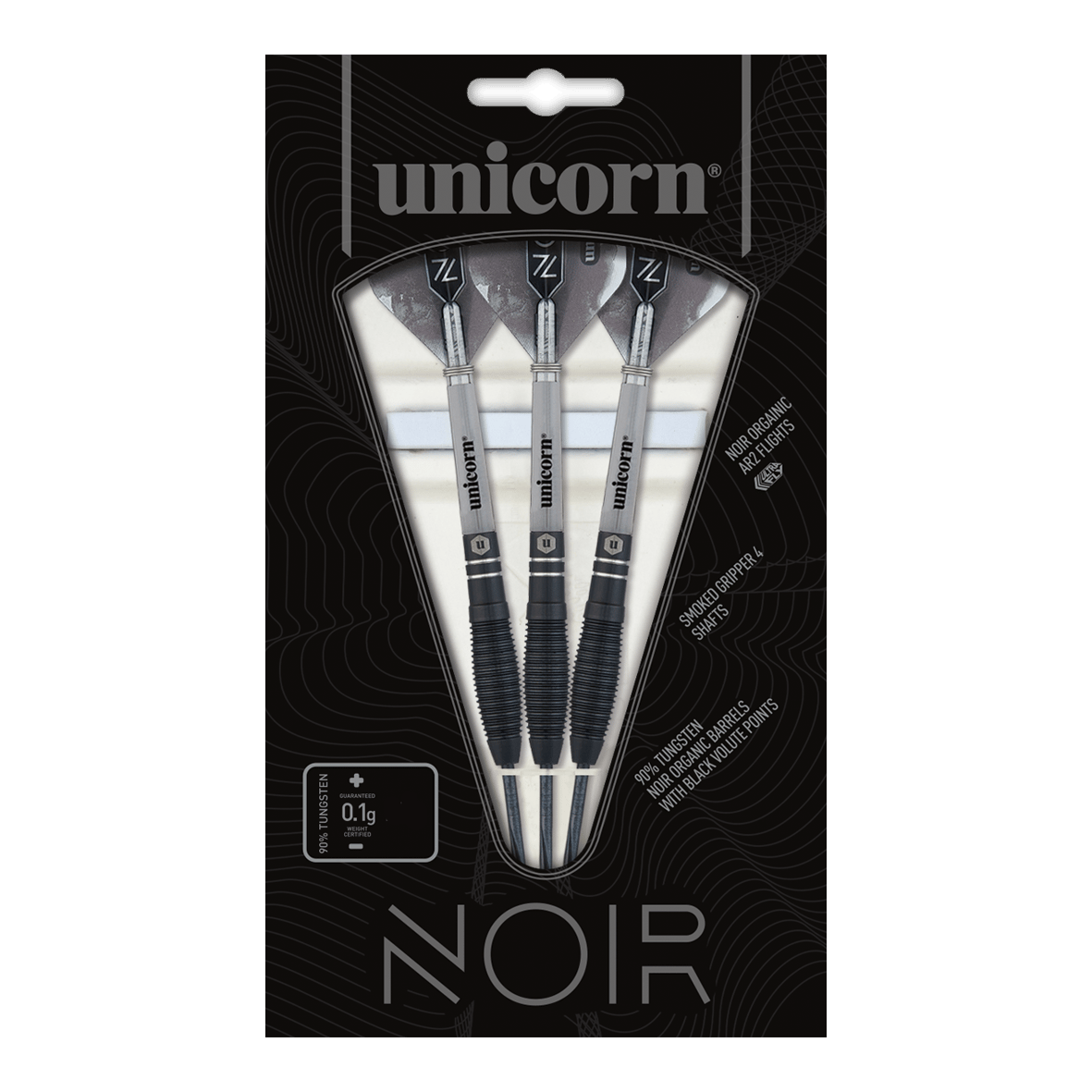 Unicorn Noir Style 1 stalen dartpijlen