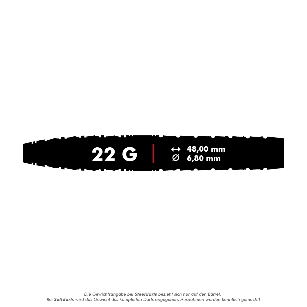 Mission Xiaochen Zong Pandaman Steel dartpijlen - 22g