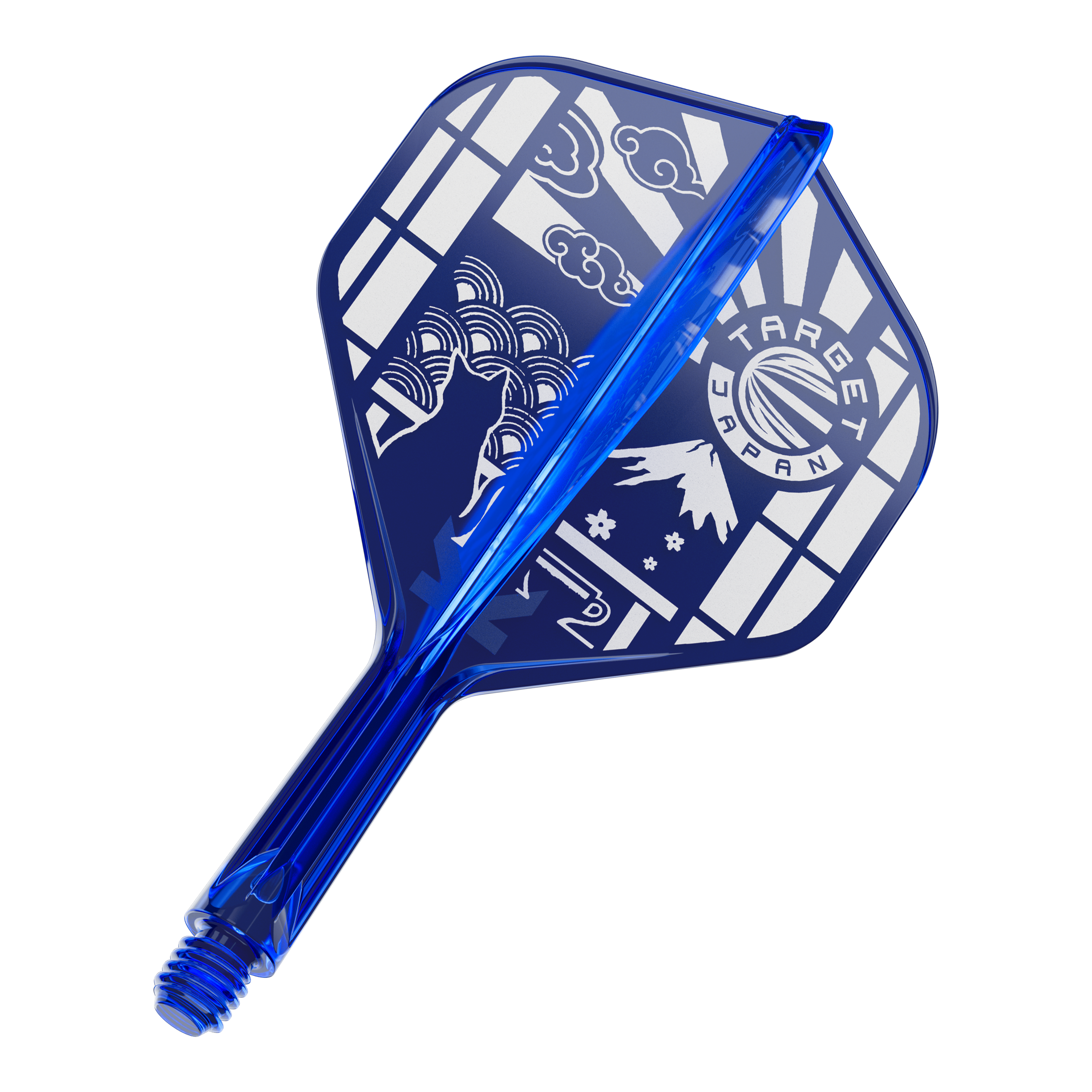 Target Japan K-Flex Blue Limited No2 Standaardvluchten Zu sehen ist das Produkt '410291 Target Japan K-Flex Blue Limited No2 Flights 19mm 1'. Diese blauen Flights sind eine limitierte Edition für Darts.