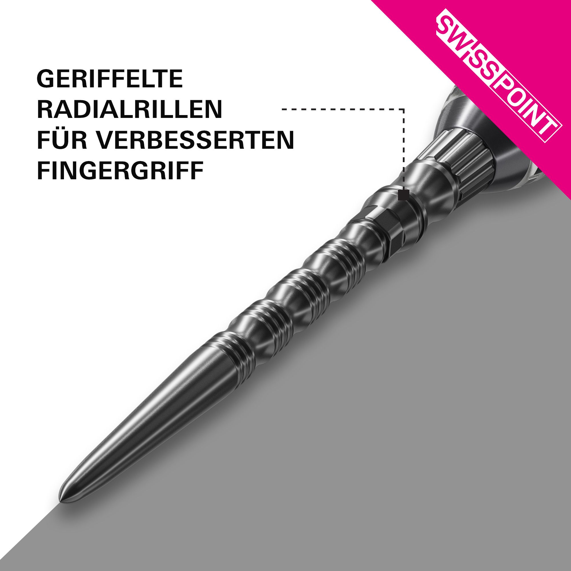Target Signature Swiss Point TRB stalen dartpunten - zwart Target Signature Swiss Point TRB Steeldartspitzen in Schwarz. Die Dartspitzen sind auf diesem Produktbild zu sehen.