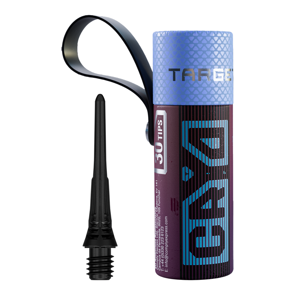 Target Cryo Soft Dart Tips, verpakking van 30 stuks - Zwart Das Bild präsentiert die Target Cryo Softdartspitzen im 30er Pack in schwarzer Farbe. Diese Ersatzspitzen sind für den Einsatz mit Softdarts gedacht.