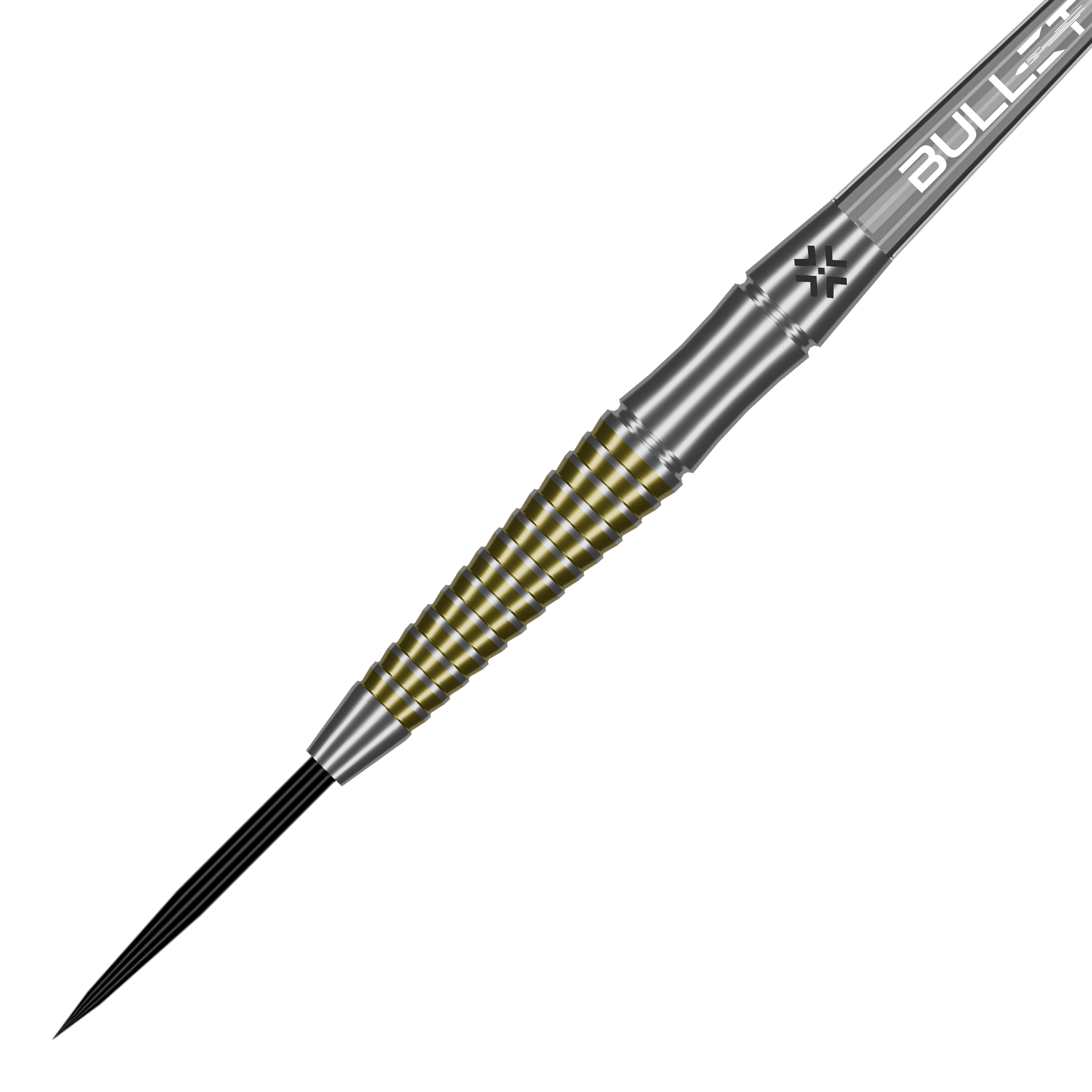 Bullet Fang stalen pijltjes Abgebildet sind die Bullet Fang Steeldarts aus Seitenansicht. Die Darts werden im Profil dargestellt.