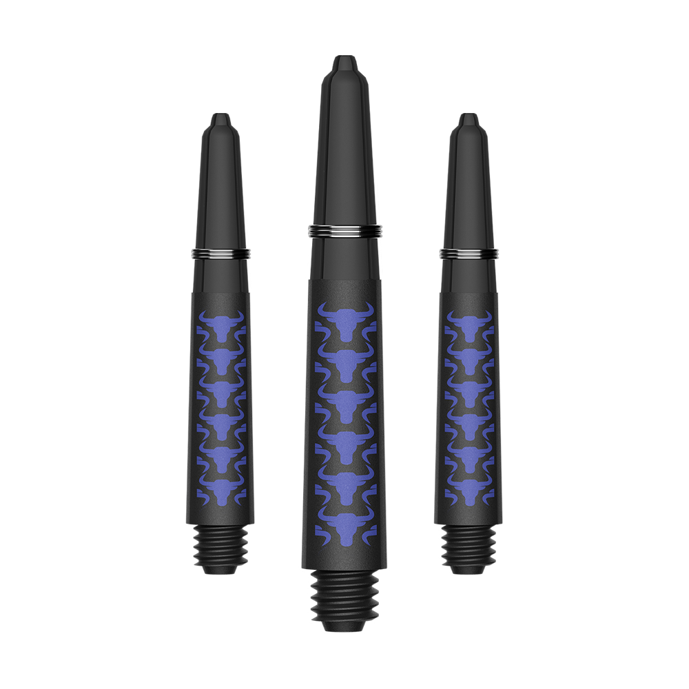 Bulls NL Capo Carbon shafts - Blauw Zu sehen sind BullsNL Capo Carbon Shafts in Blau, Größe Short 34mm. Das Produkt ist ein Set aus Kohlefaser-Dartschäften.
