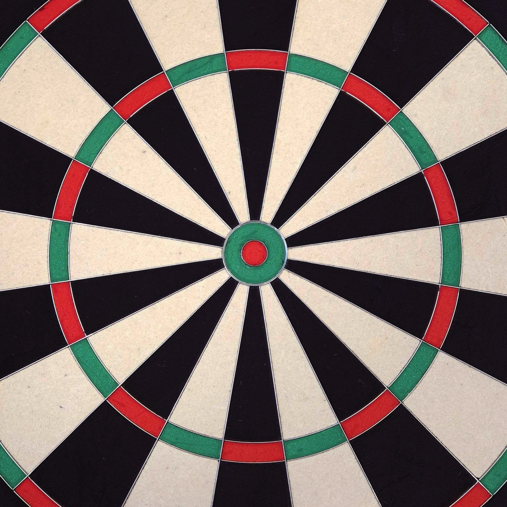 Target TOR Steel Dartbord Noch ein Target TOR Steeldartboard wird gezeigt. Die Segmente und Markierungen sind klar definiert.