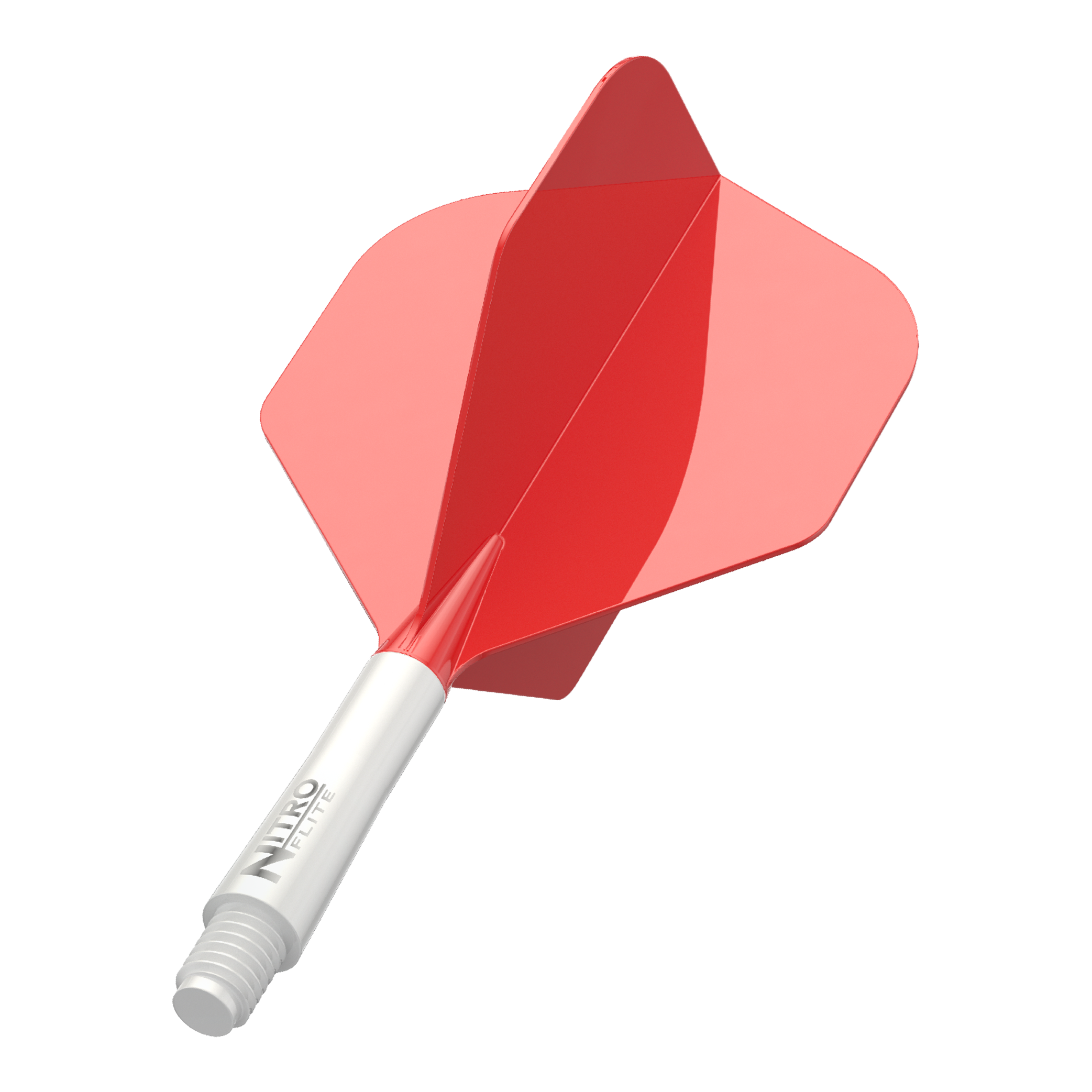 Red Dragon Nitroflite - Witte Schacht Rode No2 Vluchten Dieses Bild zeigt einen Red Dragon Nitro Flite Dart Flight in Weiß und Rot, No2, Short (22mm). Es handelt sich um ein Zubehörteil für Darts, das die Flugeigenschaften verbessert.