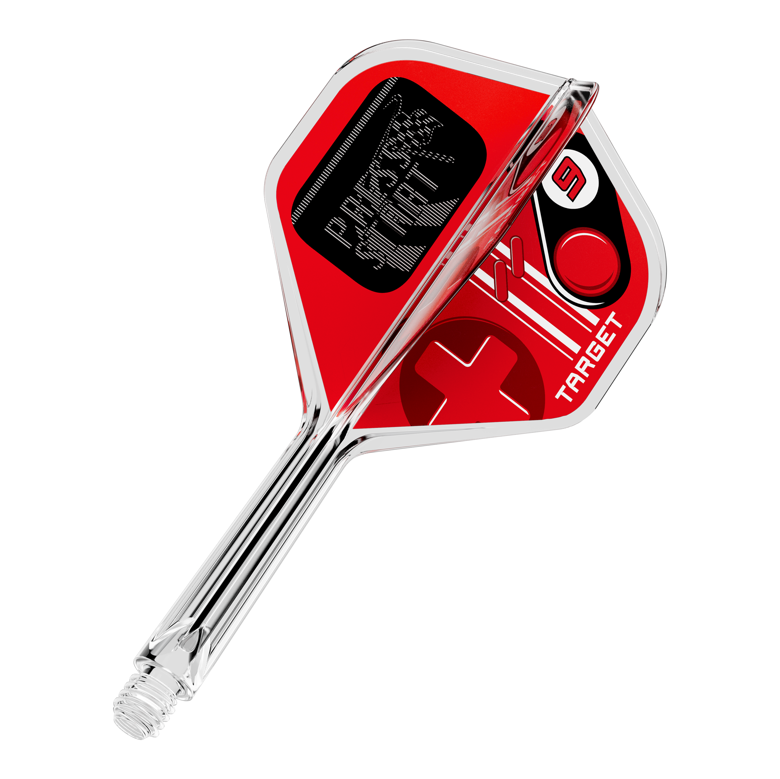 Abbildung des Artikels 410586_Target_K-Flex_PressStart_No2_Standard_Flights_26mm_1. Das Bild zeigt ein Produkt aus dem Bereich Darts oder Dartzubehör.