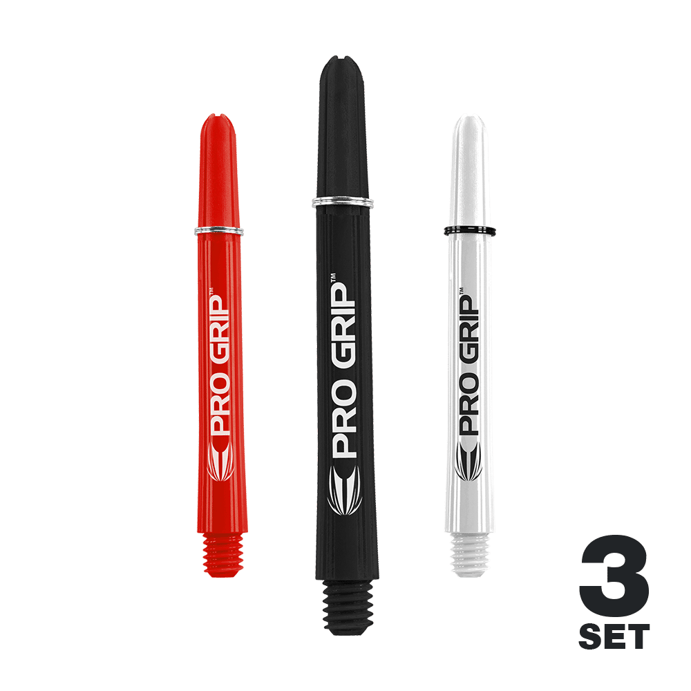 Target Pro Grip Shafts - 3 Sets - Schwarz Weiß Rot