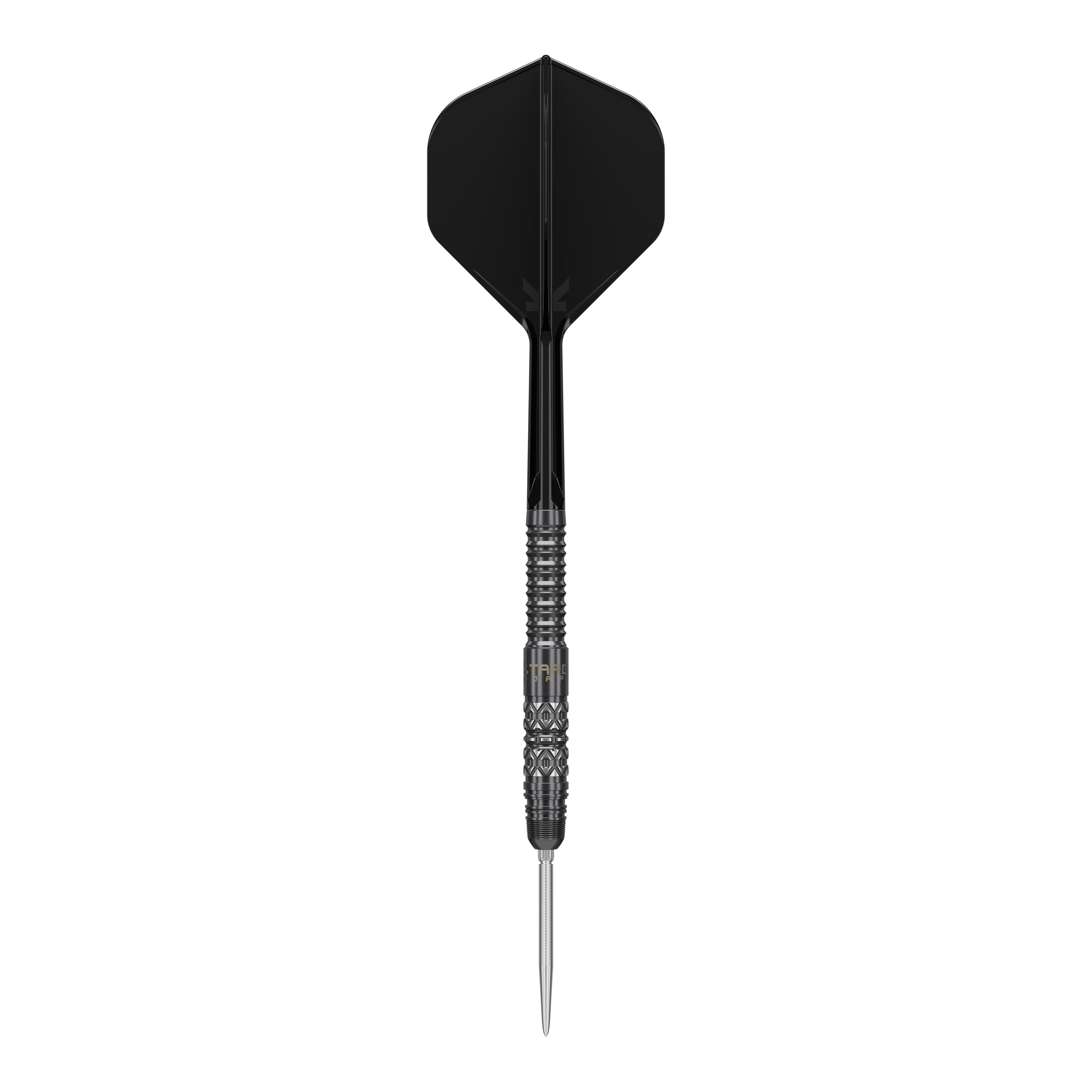 Target Japan Black Marque Creed Swiss Point stalen dartpijlen - 23 g Die Target Japan Black Marque Creed Swiss Point Steeldarts - 23g werden auf dem Bild gezeigt. Diese schwarzen Darts wirken hochwertig und professionell.