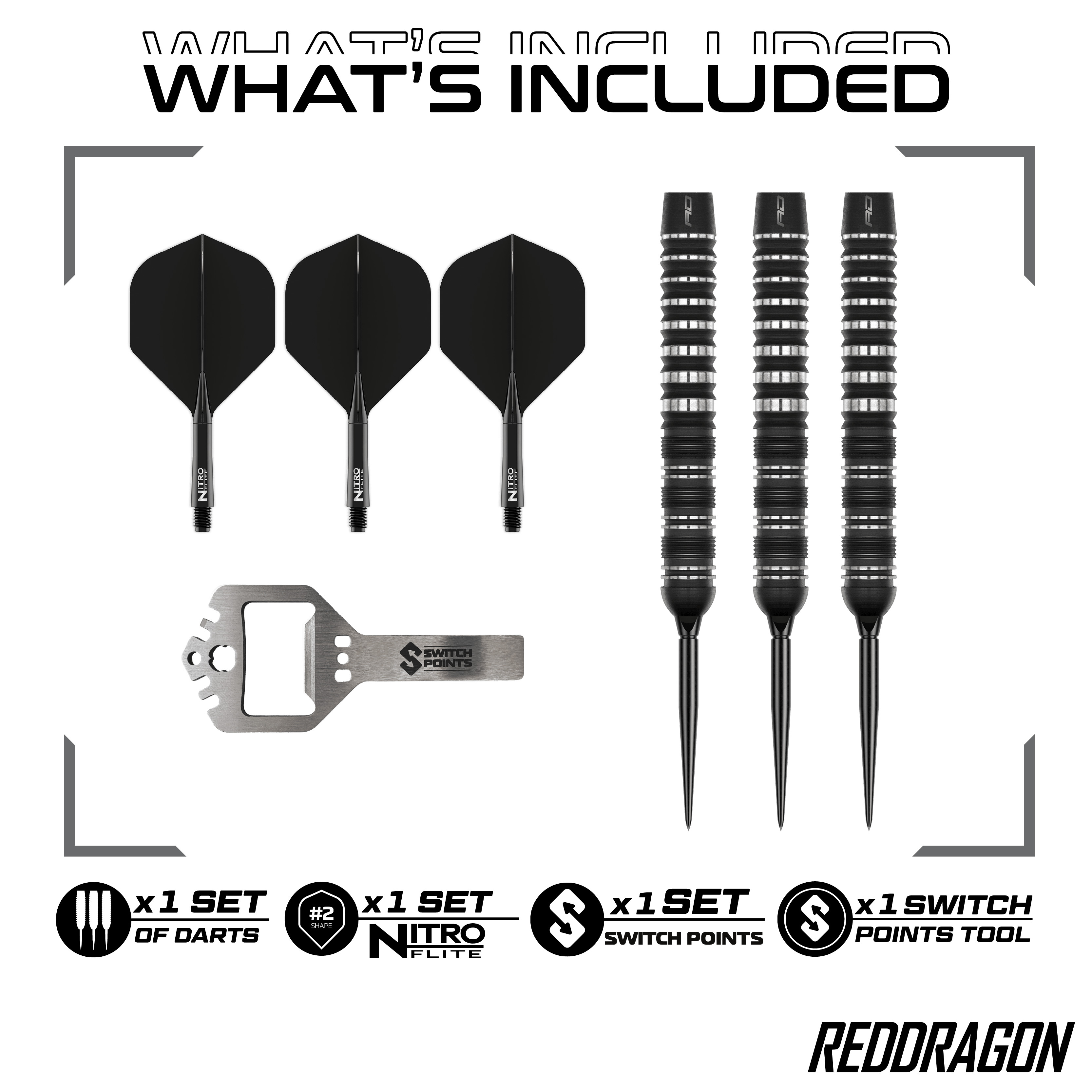 Red Dragon Sable Parallel Switch Point Stalen Darts Hier ist der Red Dragon Sable Parallel Switch Point Steeldarts zu sehen. Diese Steeldarts stehen für Qualität und Langlebigkeit.