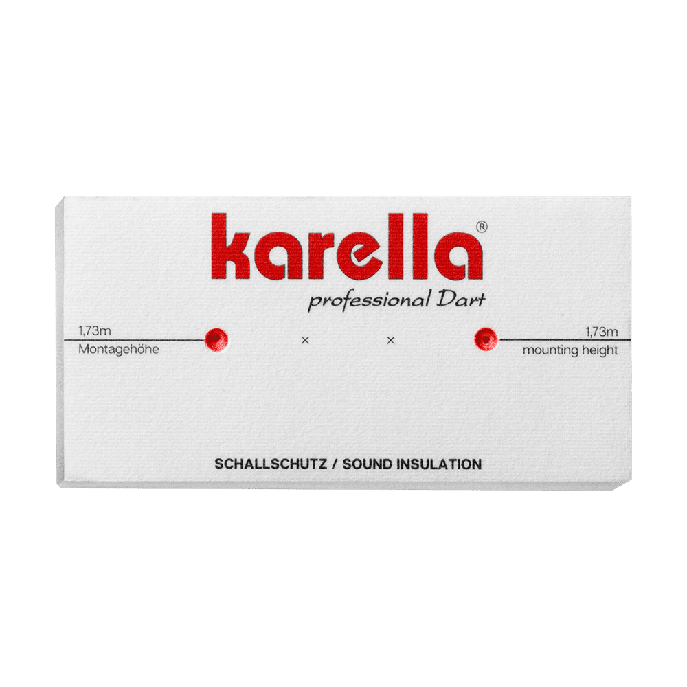 Geluidsdempend Karella voor stalen dartborden met geïntegreerde surround opvangring