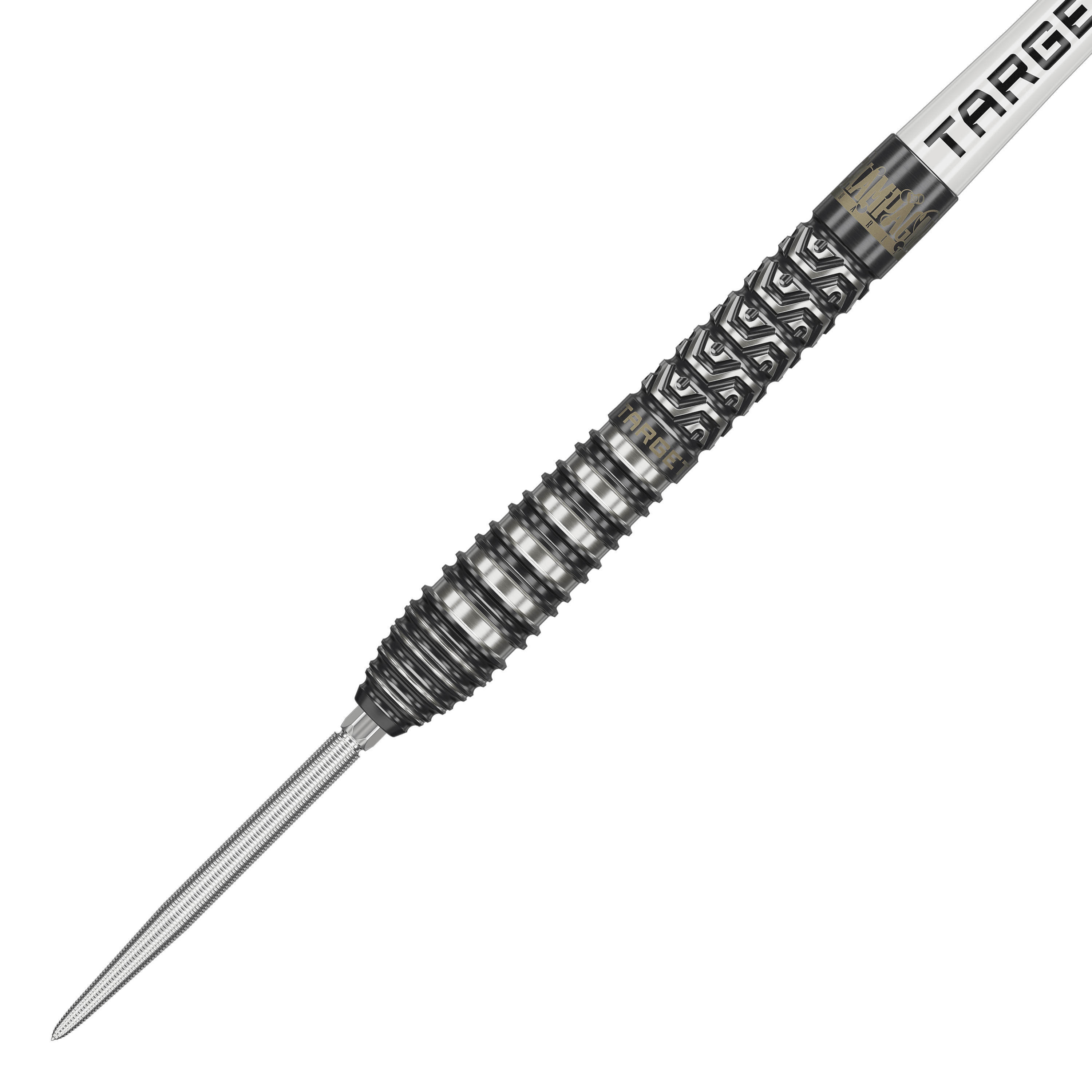 Target Charlie Manby Swiss Points stalen dartpijlen Das Bild zeigt Target Charlie Manby Swiss Points Steeldarts. Ein Steeldart aus der Kollektion wird dargestellt.