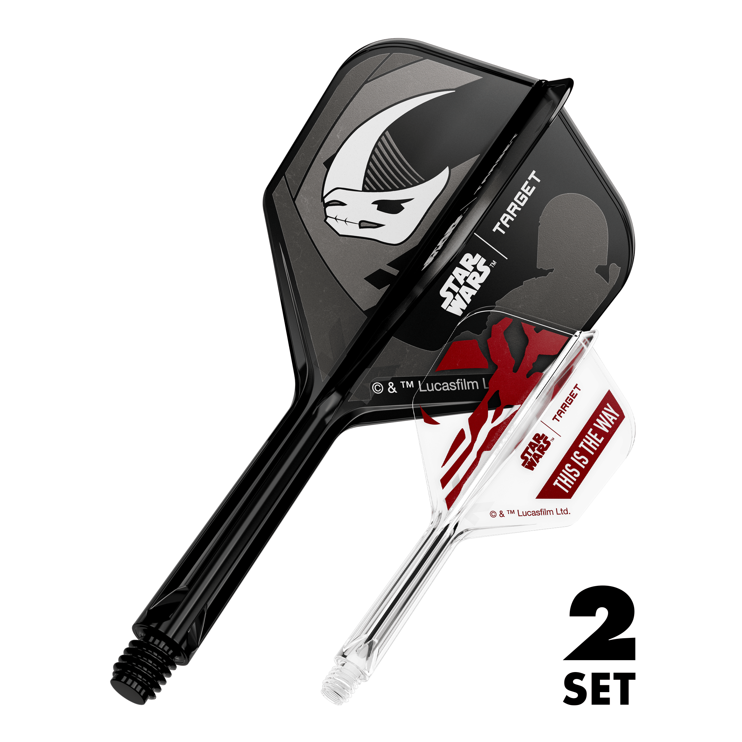 Target Star Wars K-Flex Set Mandalorian nr. 6 Flights Bild zeigt das Produkt mit dem Dateinamen 410624_Target_StarWars_K-Flex_Mandalorian_2PackSet_No6_Flights_26mm_1. Die Grafik stellt vermutlich ein Star Wars Mandalorian Thema dar.