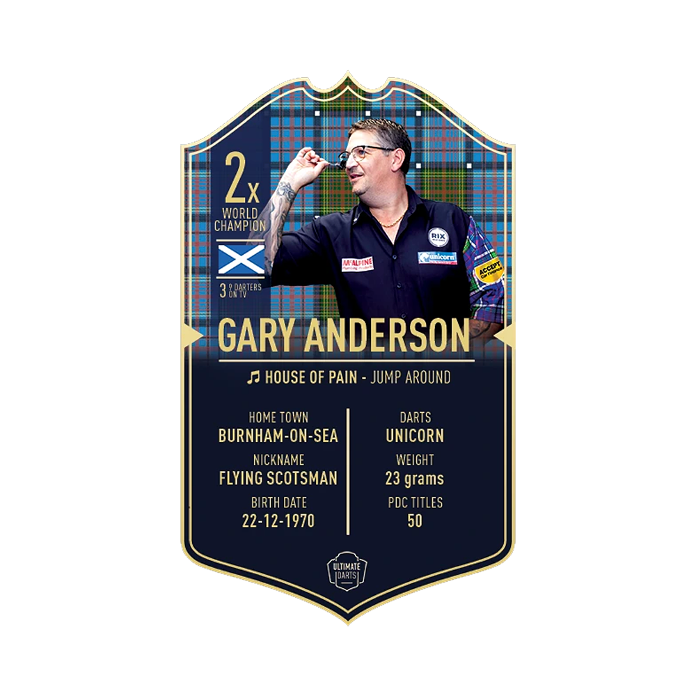 Ultimate Darts-kaart - Gary Anderson