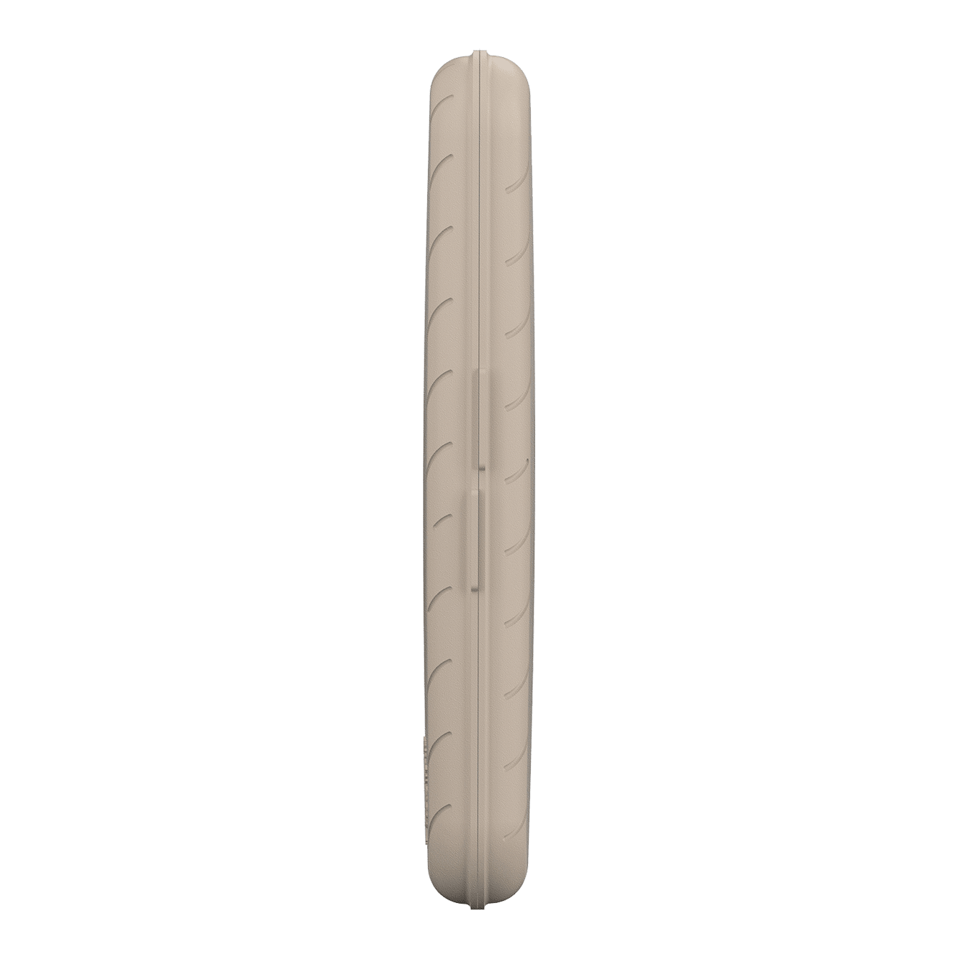 Harrows Slimcase Dart Case Das Bild zeigt eine schlanke, steingraue Darttasche von der Seite. Die Oberfläche ist leicht strukturiert und die Tasche ist fest verschlossen.