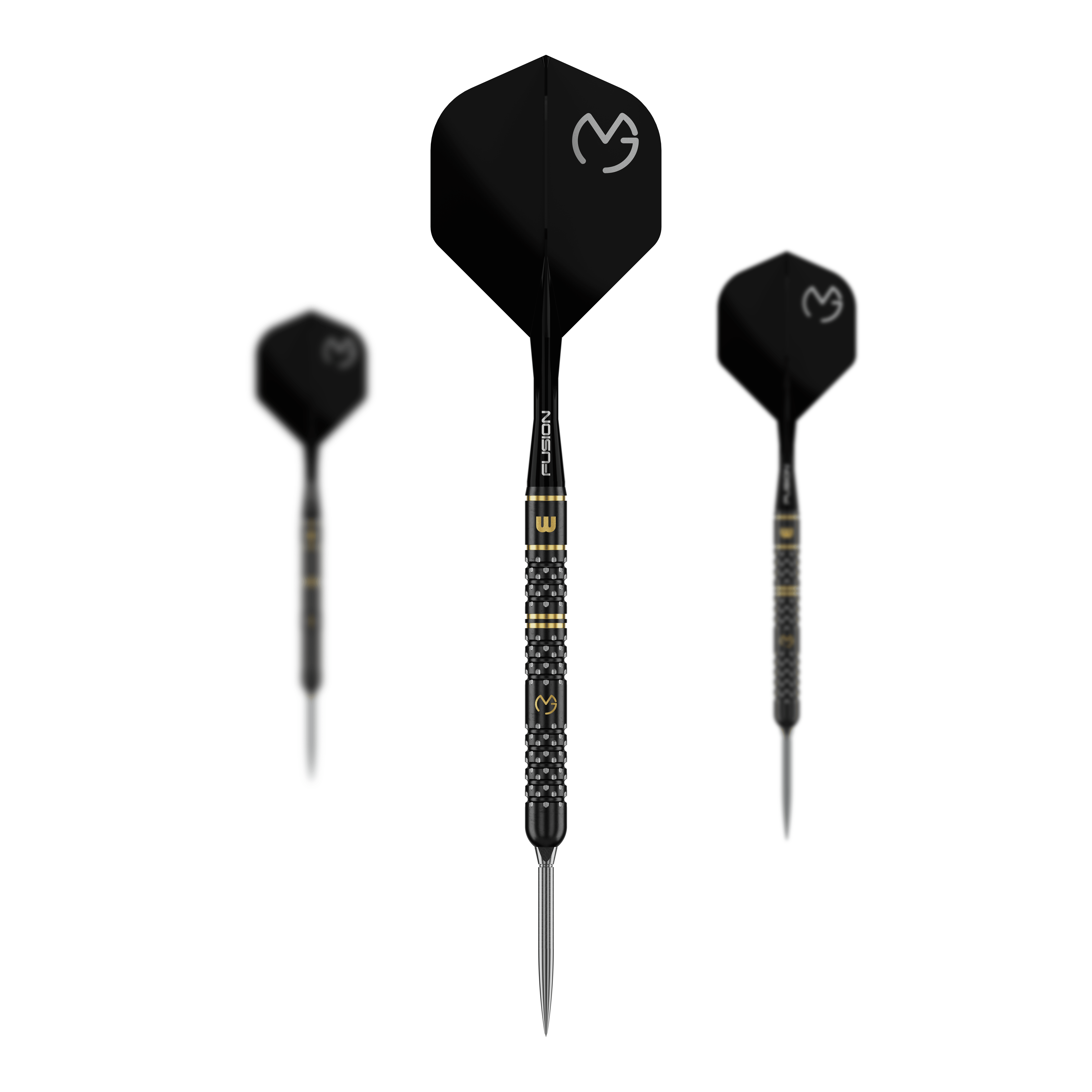 Winmau Michael Van Gerwen W-MAX Switch Point stalen dartpijlen Das Bild zeigt Winmau Michael Van Gerwen W-MAX Switch Point Steeldarts als Set. Mehrere Darts sind enthalten.