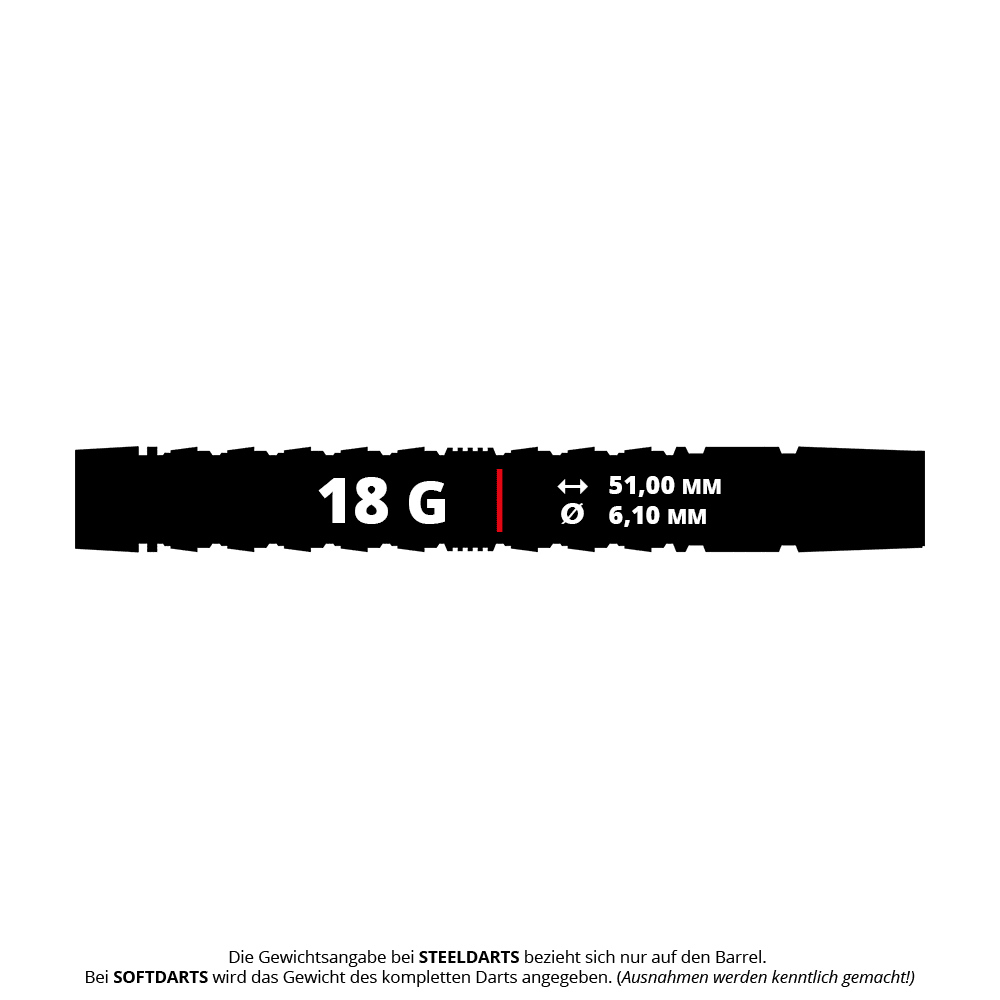 Harrow's Luke Woodhouse Series 3 Zachte Darts - 18g Harrows Luke Woodhouse Series 3 Softdarts - 18g abgebildet. Das Bild zeigt die Darts aus der Produktserie von Luke Woodhouse.