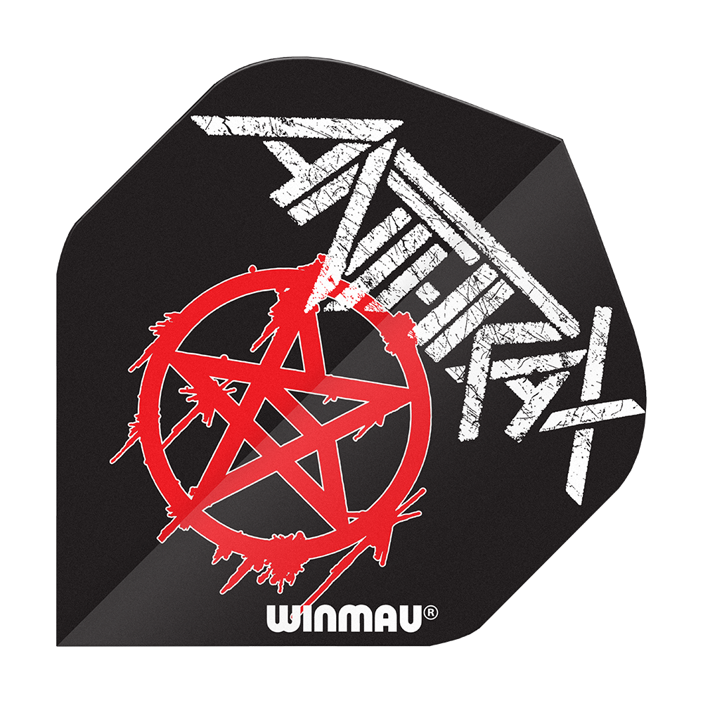 Winmau Rockstar Legends Anthrax-logo Standaardvluchten