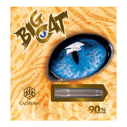 Caliburn Big Cats Lion stalen dartpijlen Das Bild zeigt einen Steeldart aus der Serie Caliburn Big Cats Lion. Der Dart ist detailliert und deutlich dargestellt.