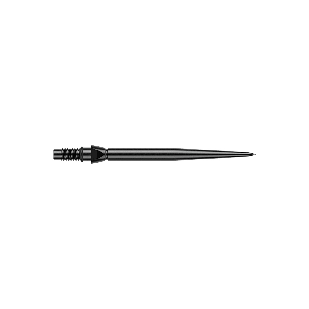 Winmau Switch Point gladde stalen dartpunten - zwart Gezeigt wird eine schwarze glatte Steeldartspitze von Winmau. Die Spitze hat eine Länge von 26mm.