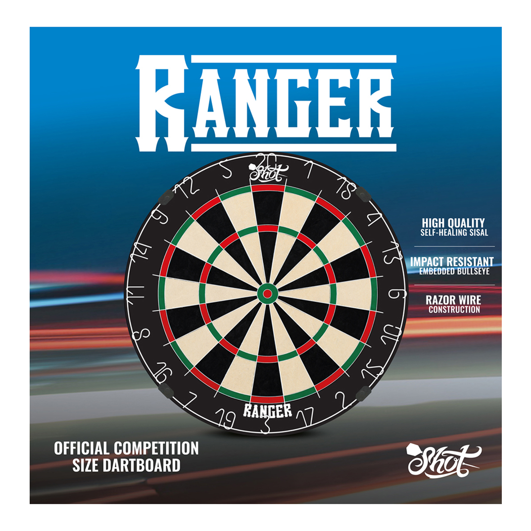 Shot Ranger stalen dartbord