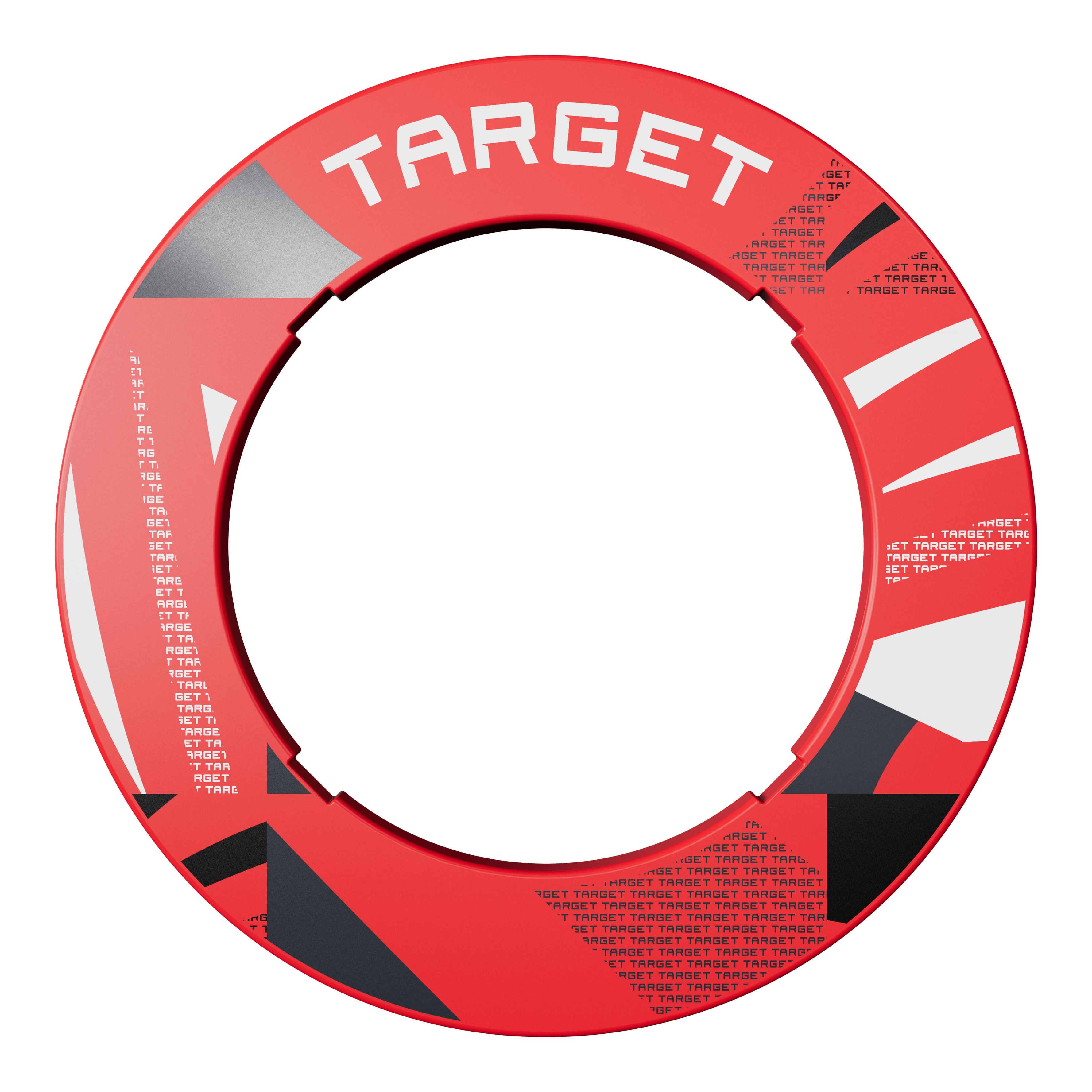Dartbordomlijsting met inkepingen en patroon van Target