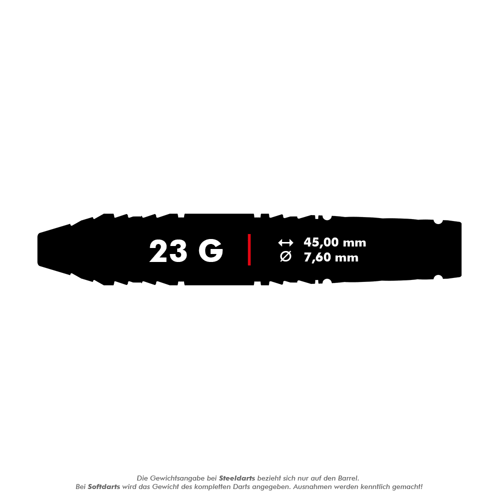 Target Japan Zwart Marque Dragon GEN2 Swiss Point Steeldarts - 23g