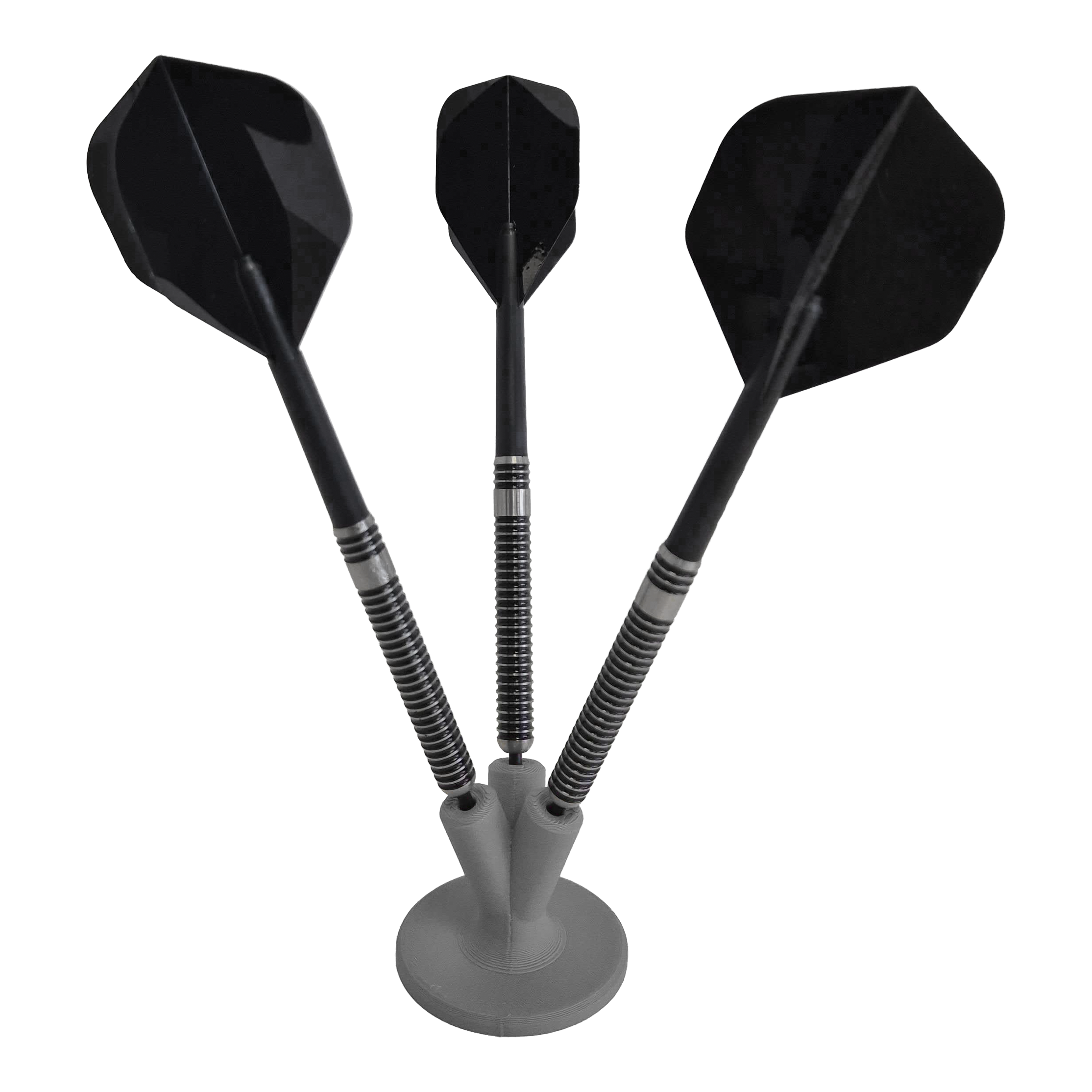 NYT Studio compacte darthouder Das Bild zeigt einen kompakten Dart-Halter in Grau. Ein funktionales Zubehörteil für Dartspieler.