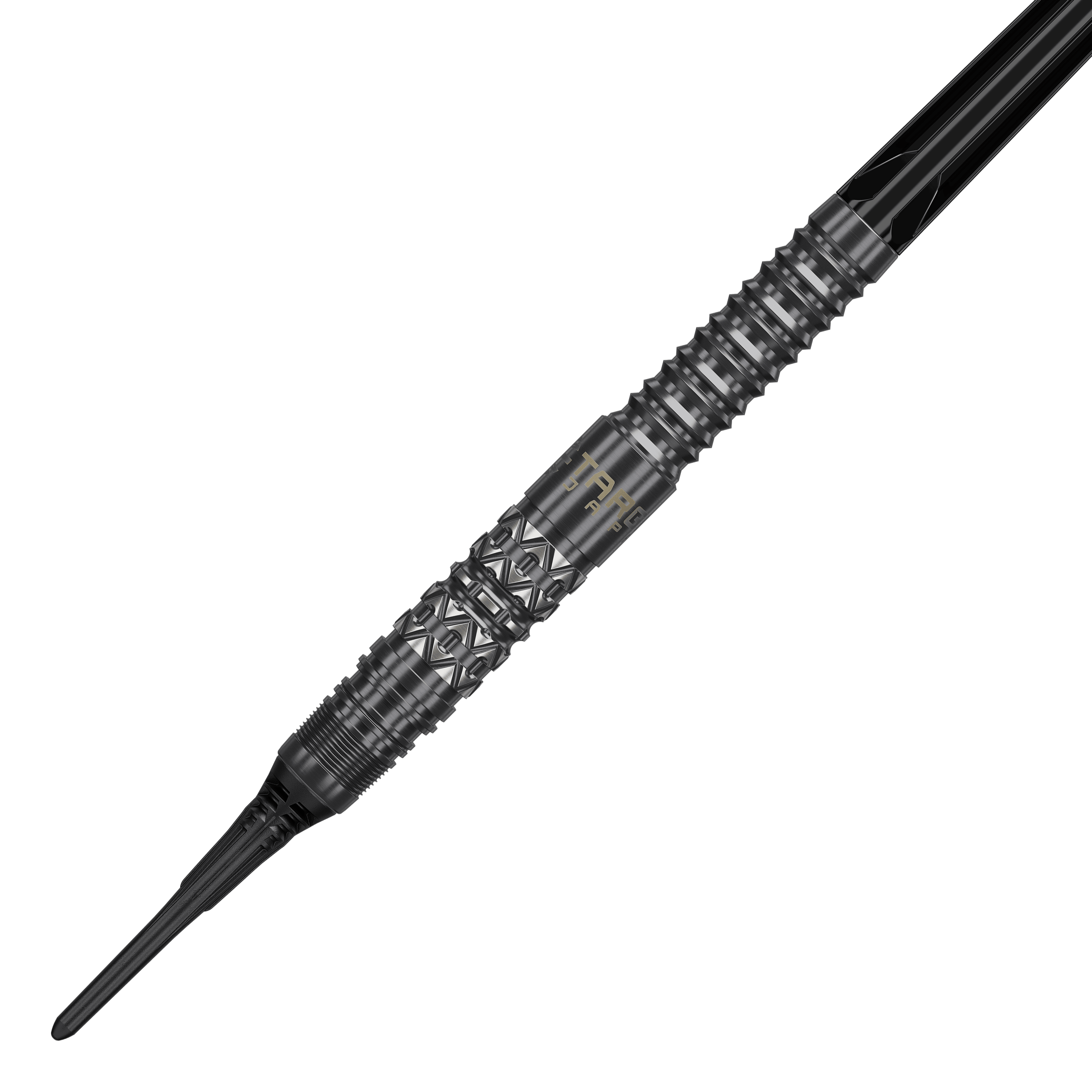 Target Black Marque Creed Soft Darts - 21,5 g Hier sieht man die Target Black Marque Creed Softdarts mit 21,5g Gewicht. Die Darts sind schlank gestaltet und modern.