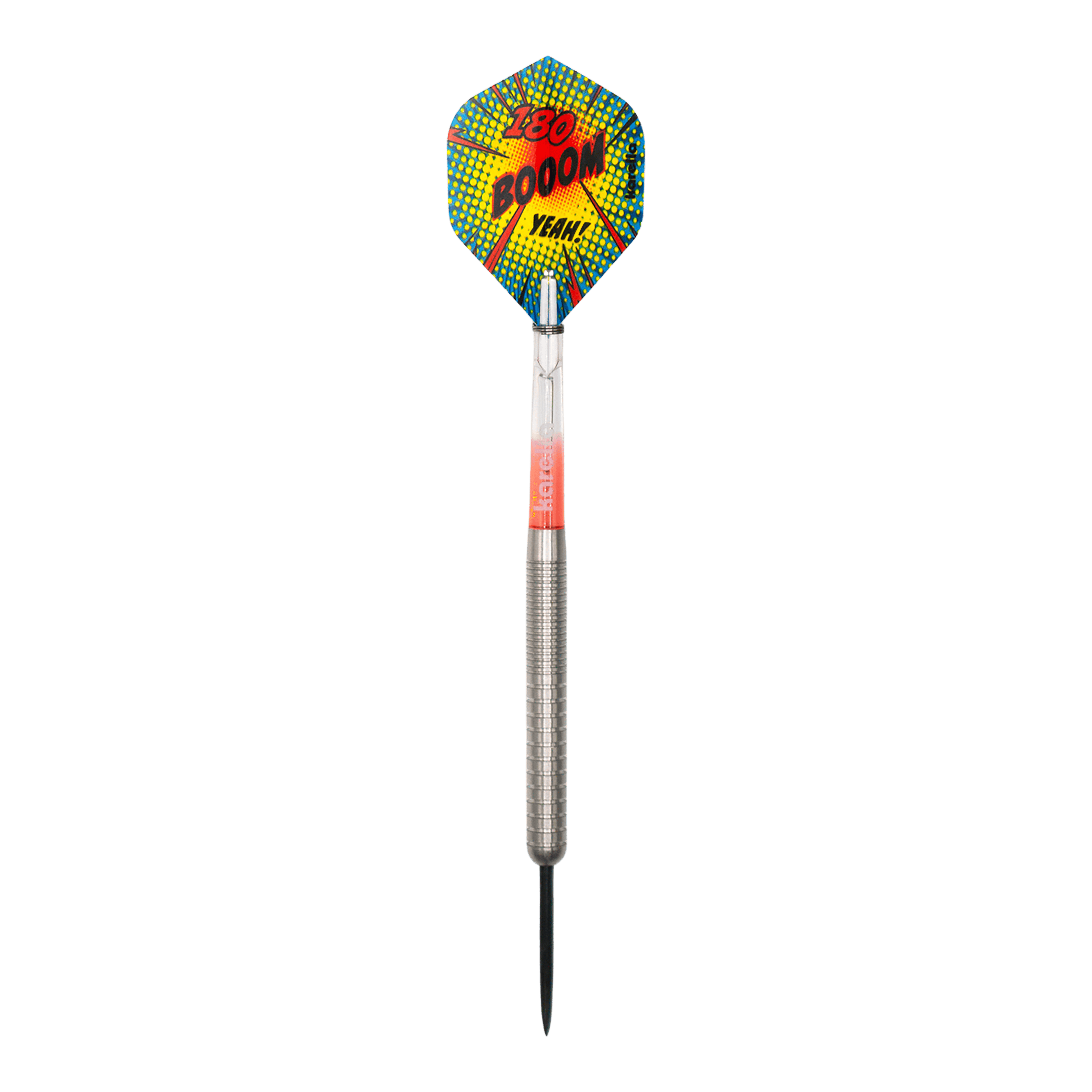 Karella Comic Line CL-1 stalen dartpijlen - 22 g Abgebildet ist der Karella Comic Line CL-1 Steeldarts - 22g. Diese Aufnahme zeigt das Produkt aus einer bestimmten Perspektive.