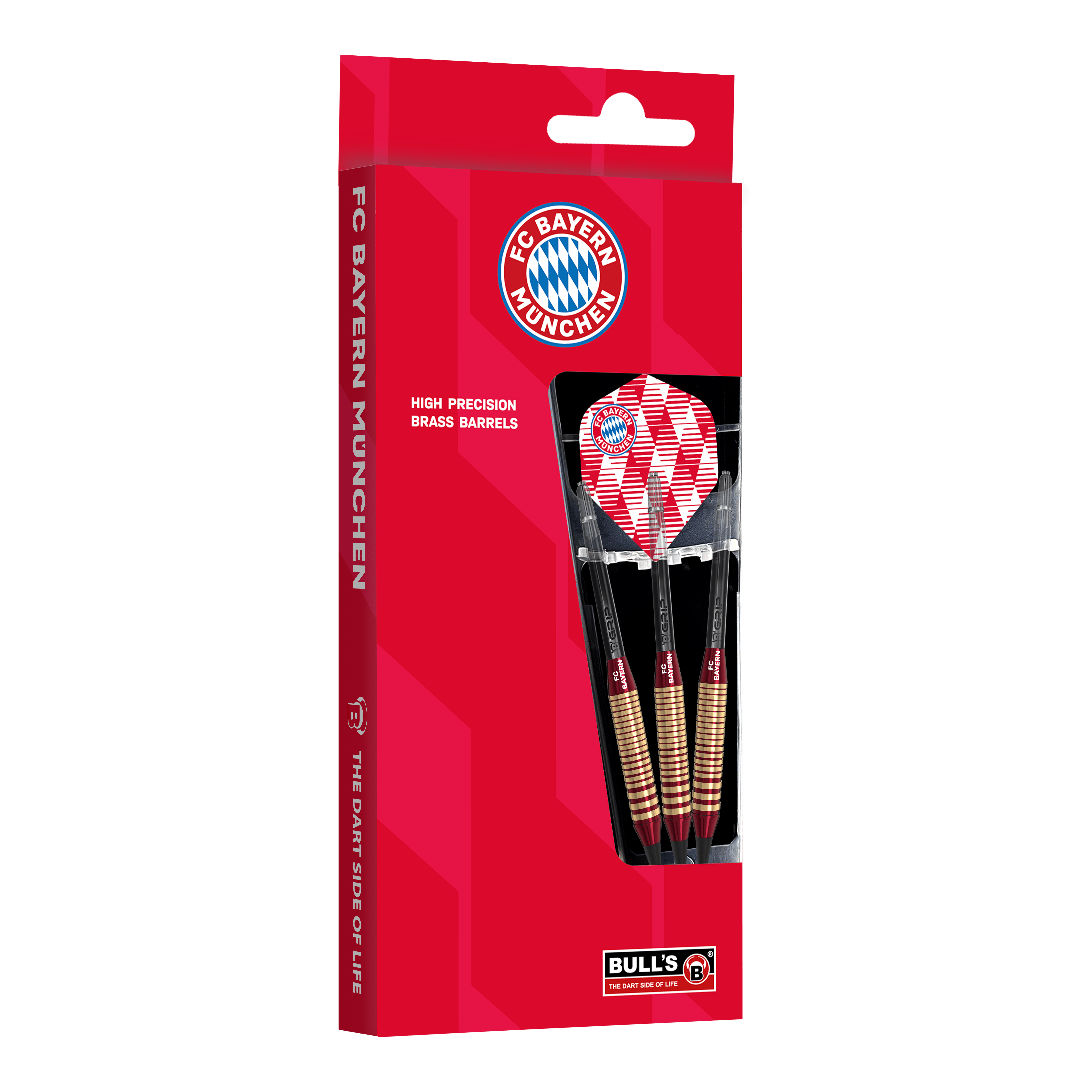 Bulls FC Bayern München messing softdarts - 18 g Abgebildet sind die Bulls FC Bayern München Brass Softdarts mit 18g Gewicht. Sie eignen sich für Softdart-Spiele und tragen das Vereinsdesign.