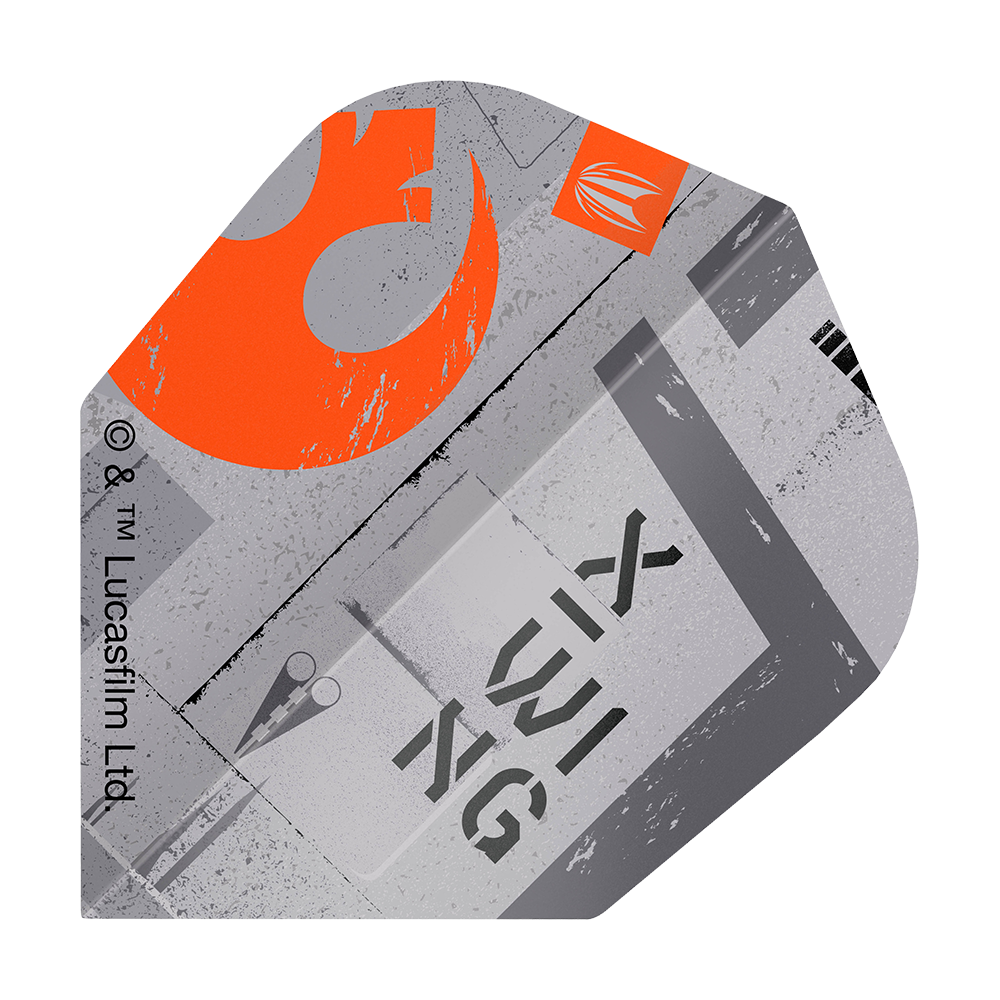 Target Star Wars ProUltra X-Wing No6-vluchten Zu sehen ist das Produkt Target Star Wars ProUltra X-Wing No6 Flights. Diese Dart-Flights zeigen ein X-Wing Design aus Star Wars.