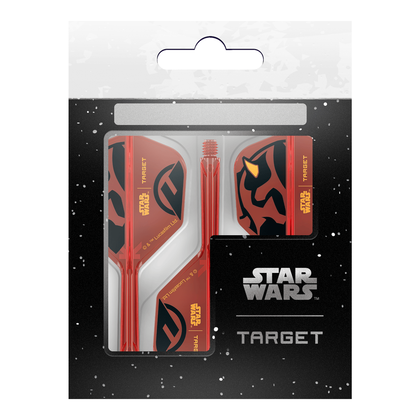 Target Star Wars K-Flex Darth Maul No6-vluchten Target Star Wars K-Flex Darth Maul No6 Flights werden präsentiert. Die Flights besitzen ein auffälliges Design mit Darth Maul von Star Wars.