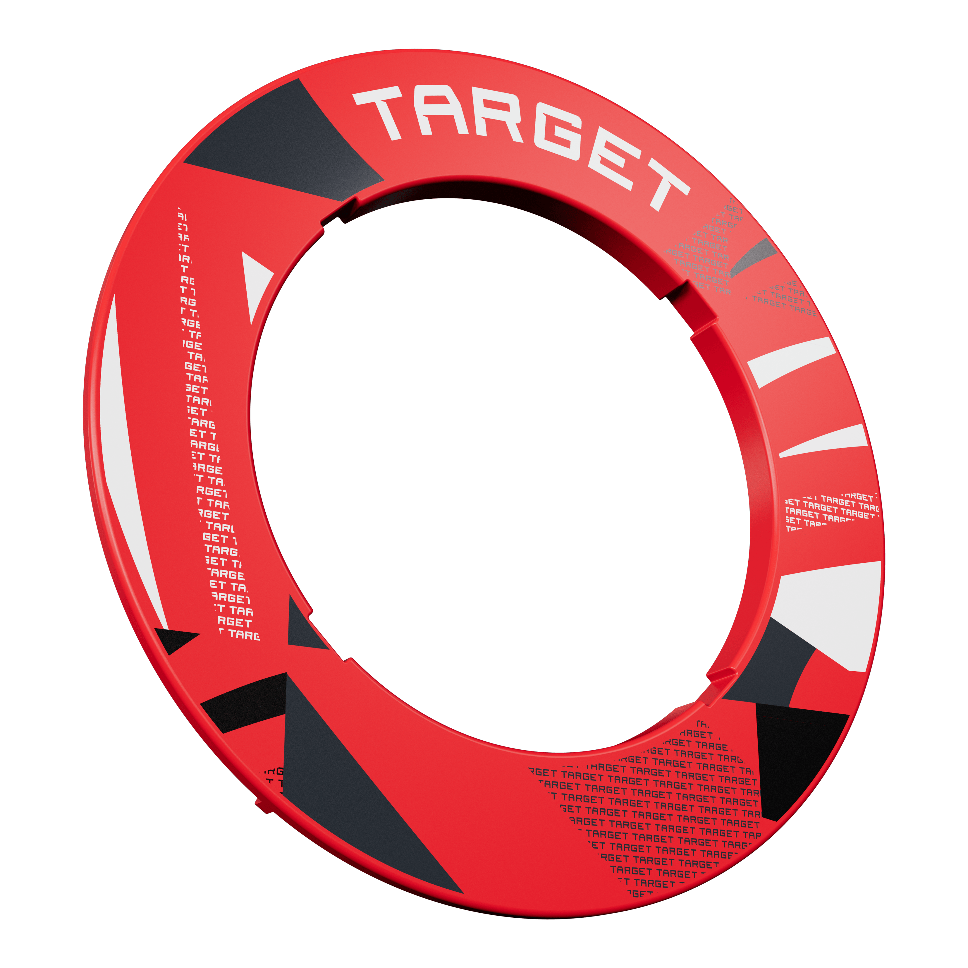 Dartbordomlijsting met inkepingen en patroon van Target Dartbordomlijsting met inkepingen en patroon van Target