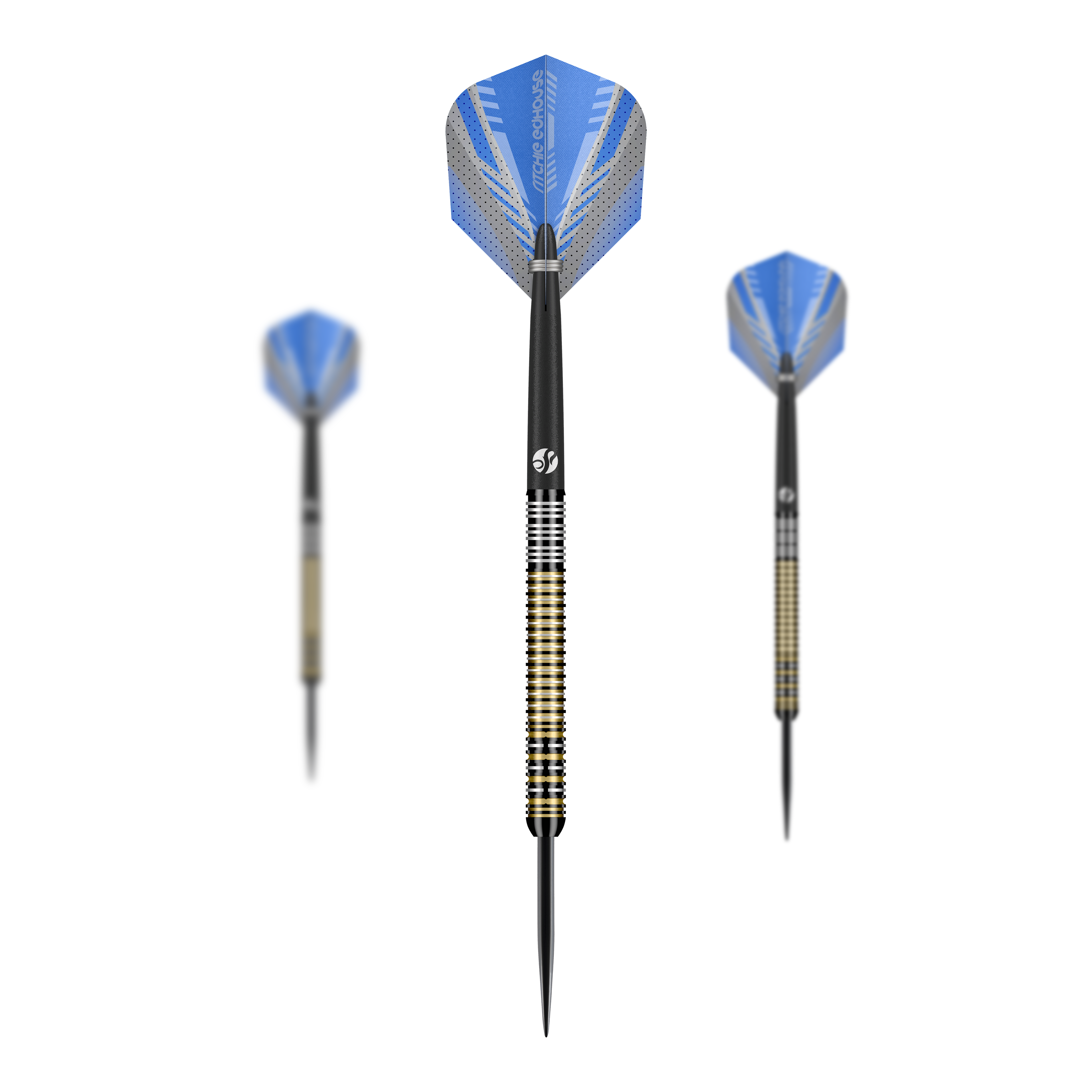 Shot Ritchie Edhouse Madhouse stalen dartpijlen Dieses Bild zeigt ein Set der Shot Ritchie Edhouse Madhouse Steeldarts. Das Set eignet sich perfekt für Dartspieler, die Wert auf Qualität legen.