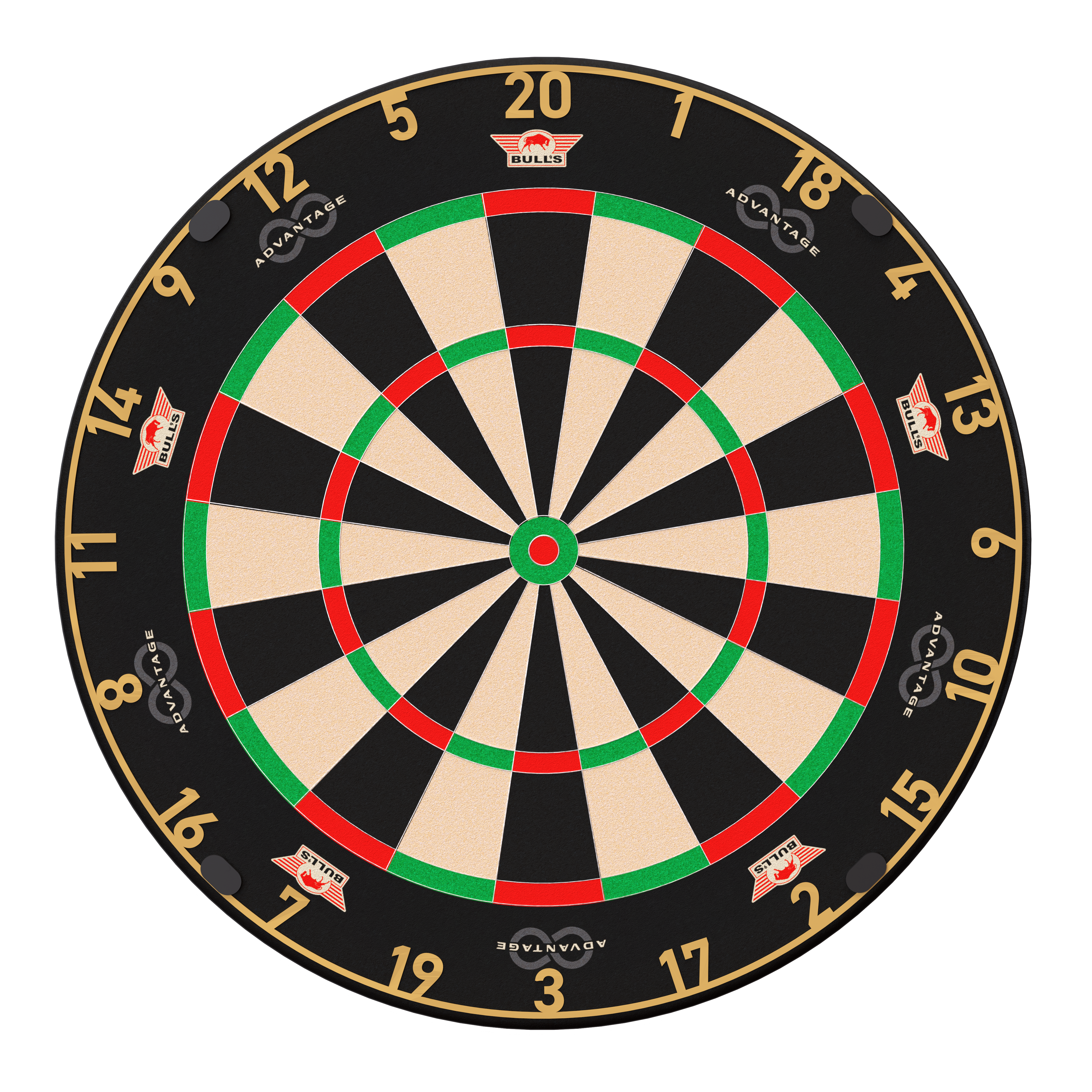 Bulls NL Advantage 8 stalen dartbord Das Foto zeigt das Bulls NL Advantage 8 Steeldartboard. Dieses Produkt ist perfekt für ambitionierte Dartspieler.