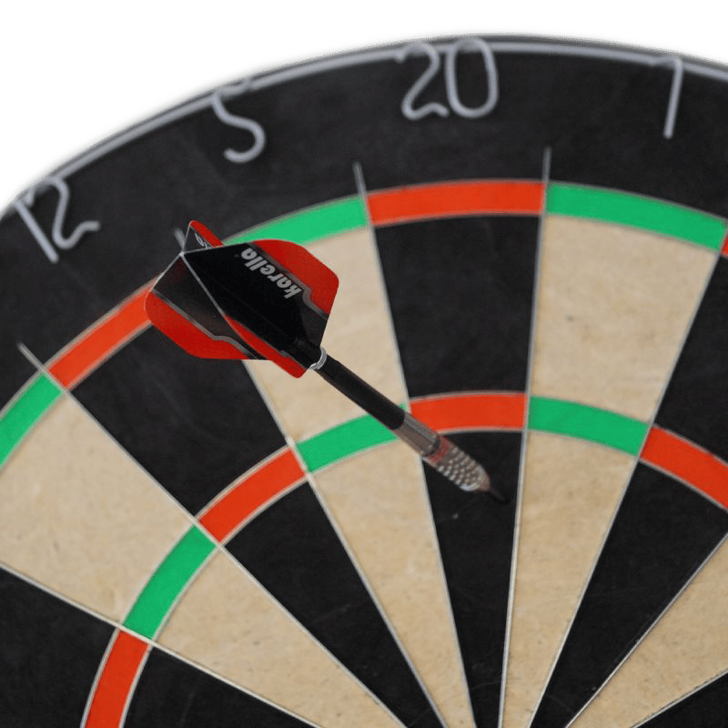 Karella Dartboard BullOut Set inclusief 2 sets stalen darts Karella Dartboard BullOut Set inclusief 2 sets stalen darts