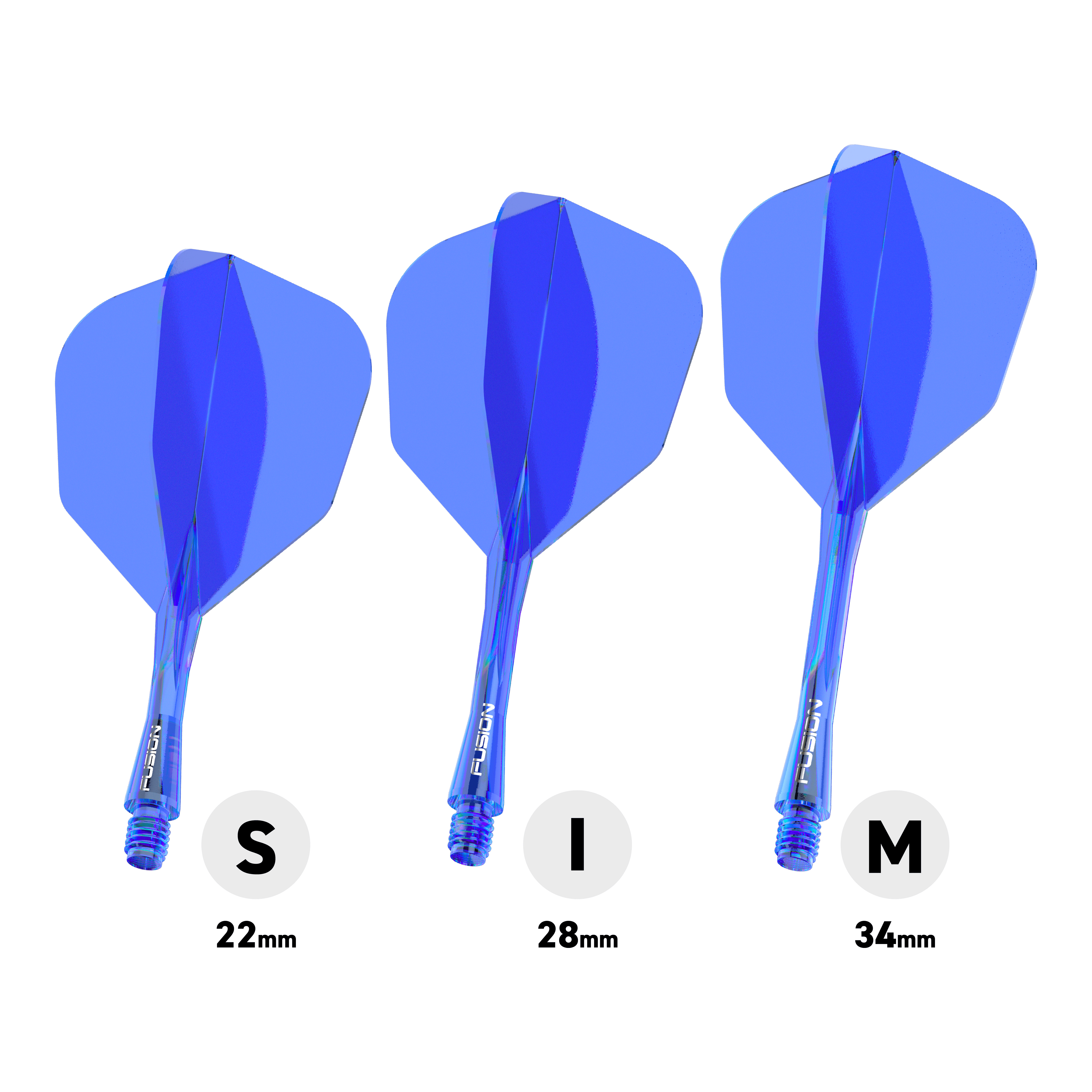 Winmau Fusion Flight Shaft System No6 Blauw Abgebildet ist das Winmau Fusion Flight-Shaft-System No6 in Blau. Es dient zur Stabilisierung von Dartpfeilen.