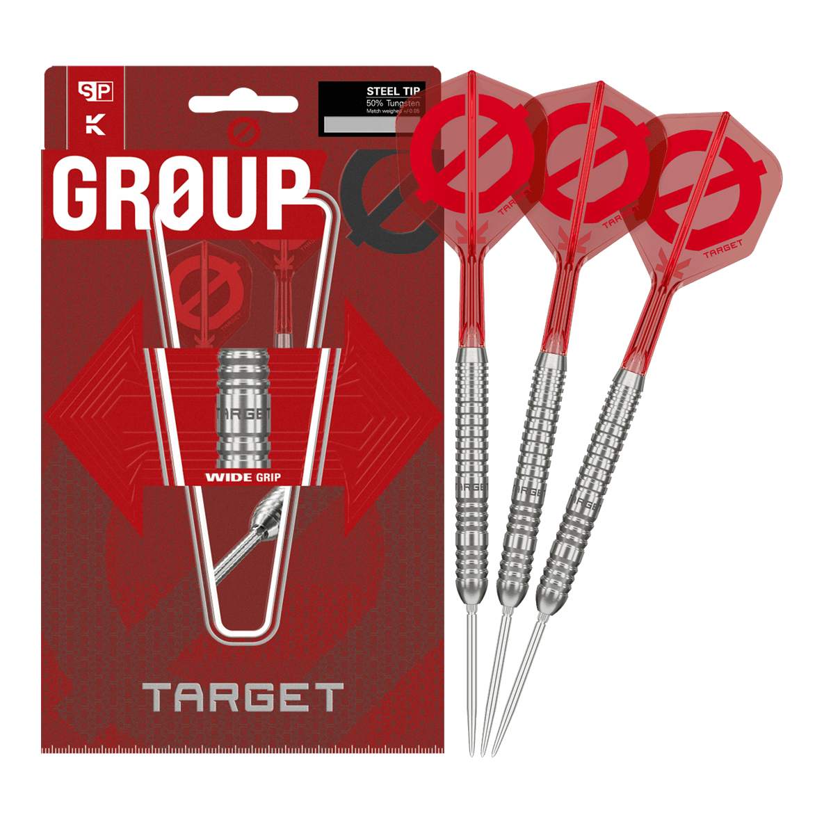 Targetgroep O 03 Swiss Points stalen dartpijlen