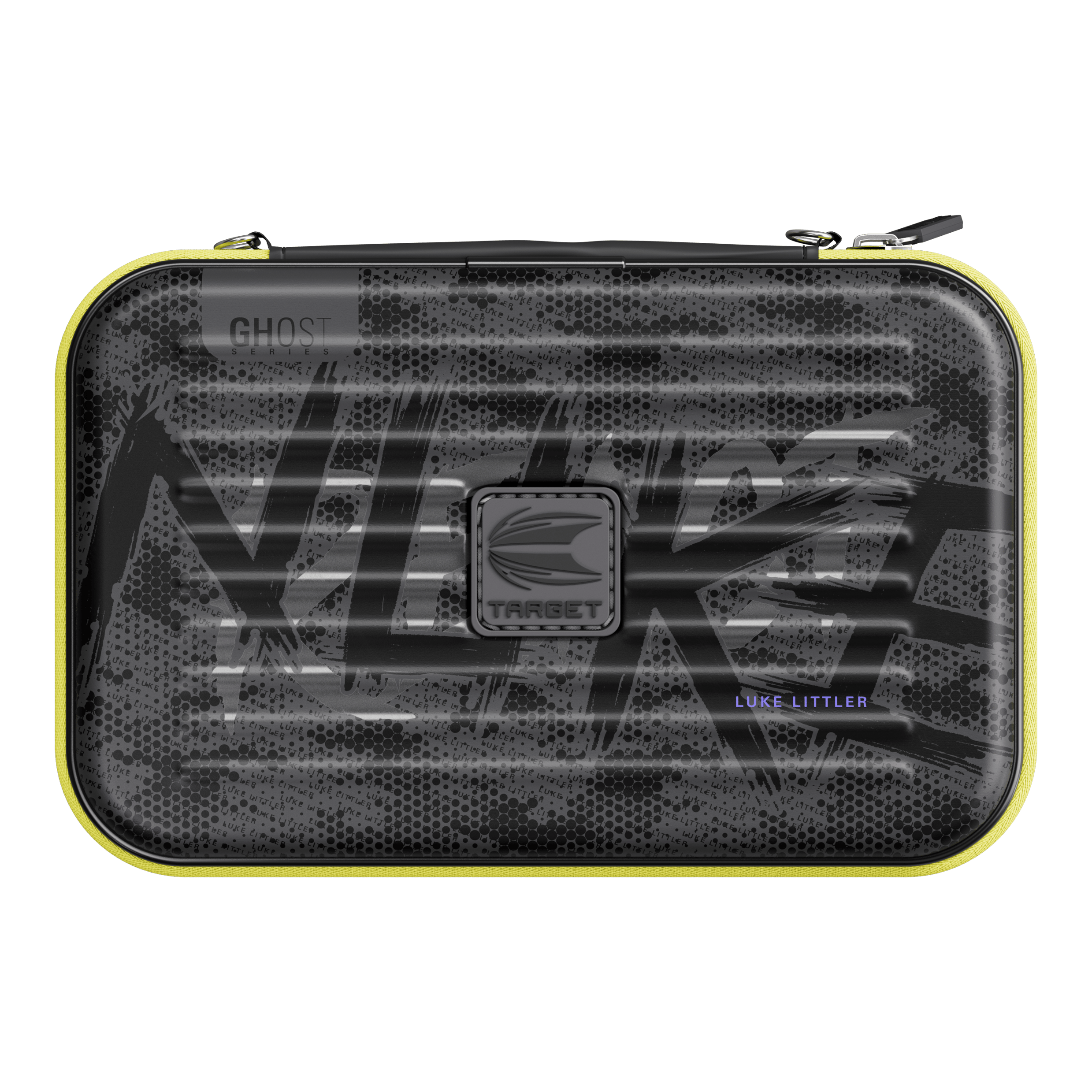 Takoma XL Ghost Series Luke Littler dartkoffer Das Bild zeigt das Takoma XL Ghost Series Luke Littler Dartcase. Es handelt sich um ein spezielles Dartcase für Dartzubehör.