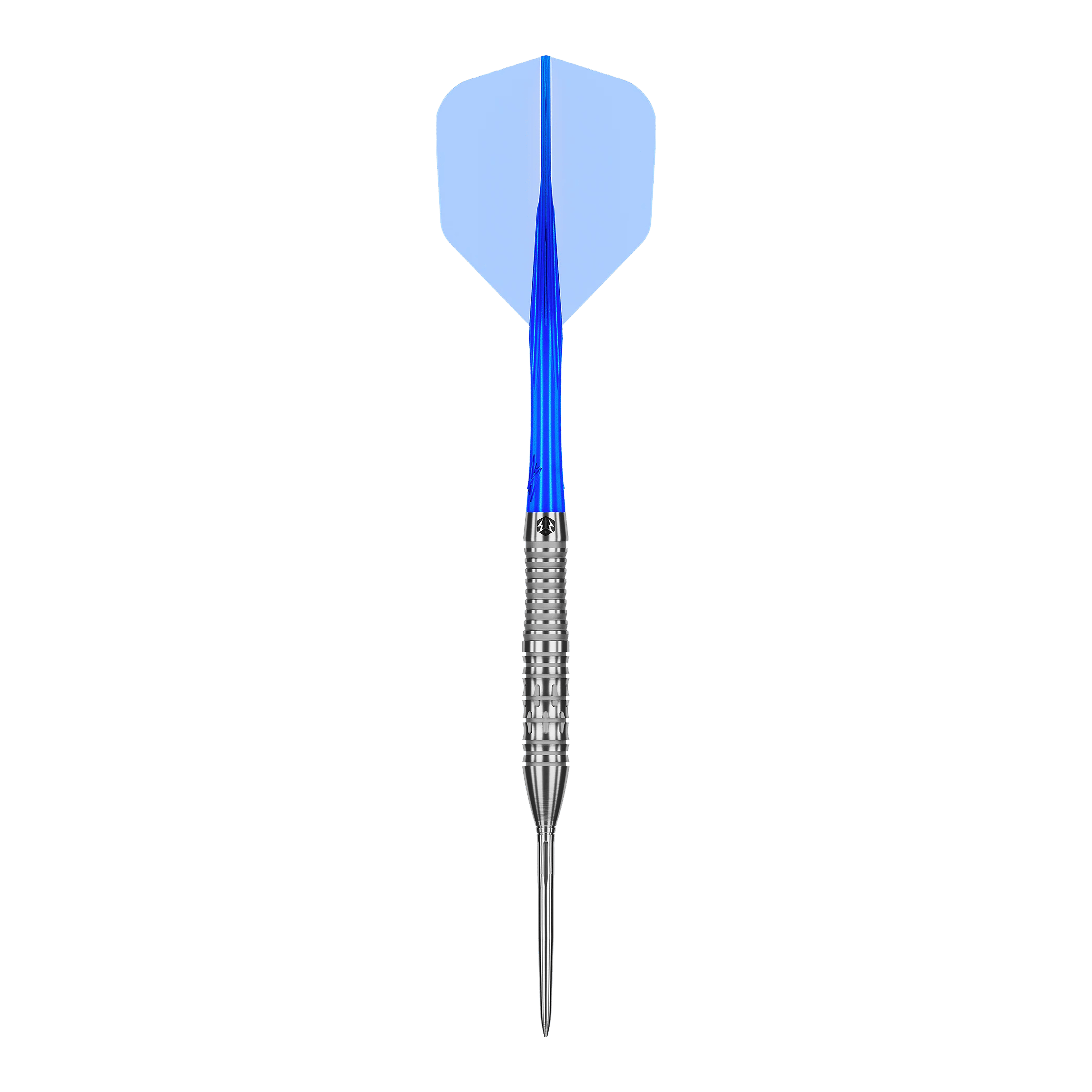 Caliburn Rix EZ-EVO R2 stalen dartpijlen Dieses Bild zeigt einen einzelnen Caliburn Rix EZ-EVO R2 Steeldart. Der Dart ist in Nahaufnahme zu sehen.