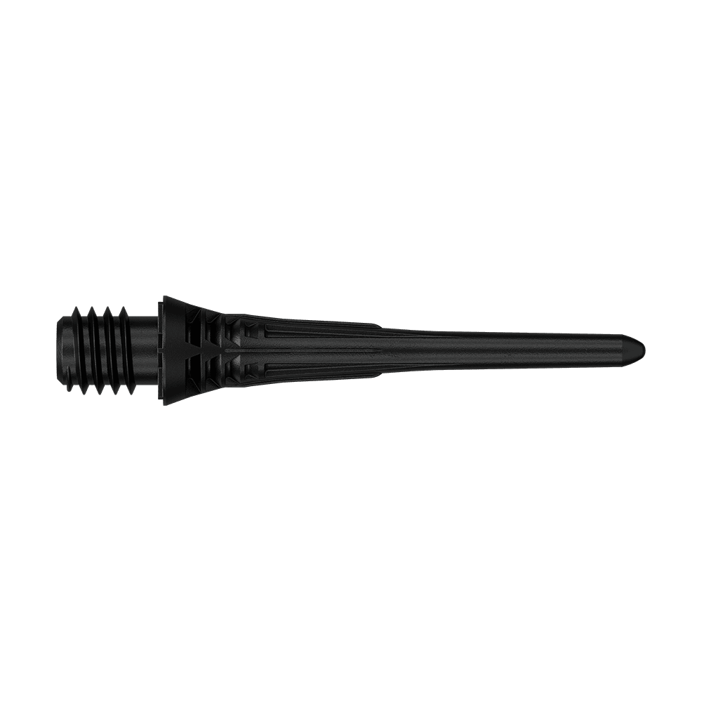 Target Cryo Soft Dart Tips, verpakking van 30 stuks - Zwart Dieses Bild zeigt die Target Cryo Softdartspitzen im 30er Pack in Schwarz. Die Dartspitzen sind als Ersatzspitzen für elektronische Dartscheiben geeignet.