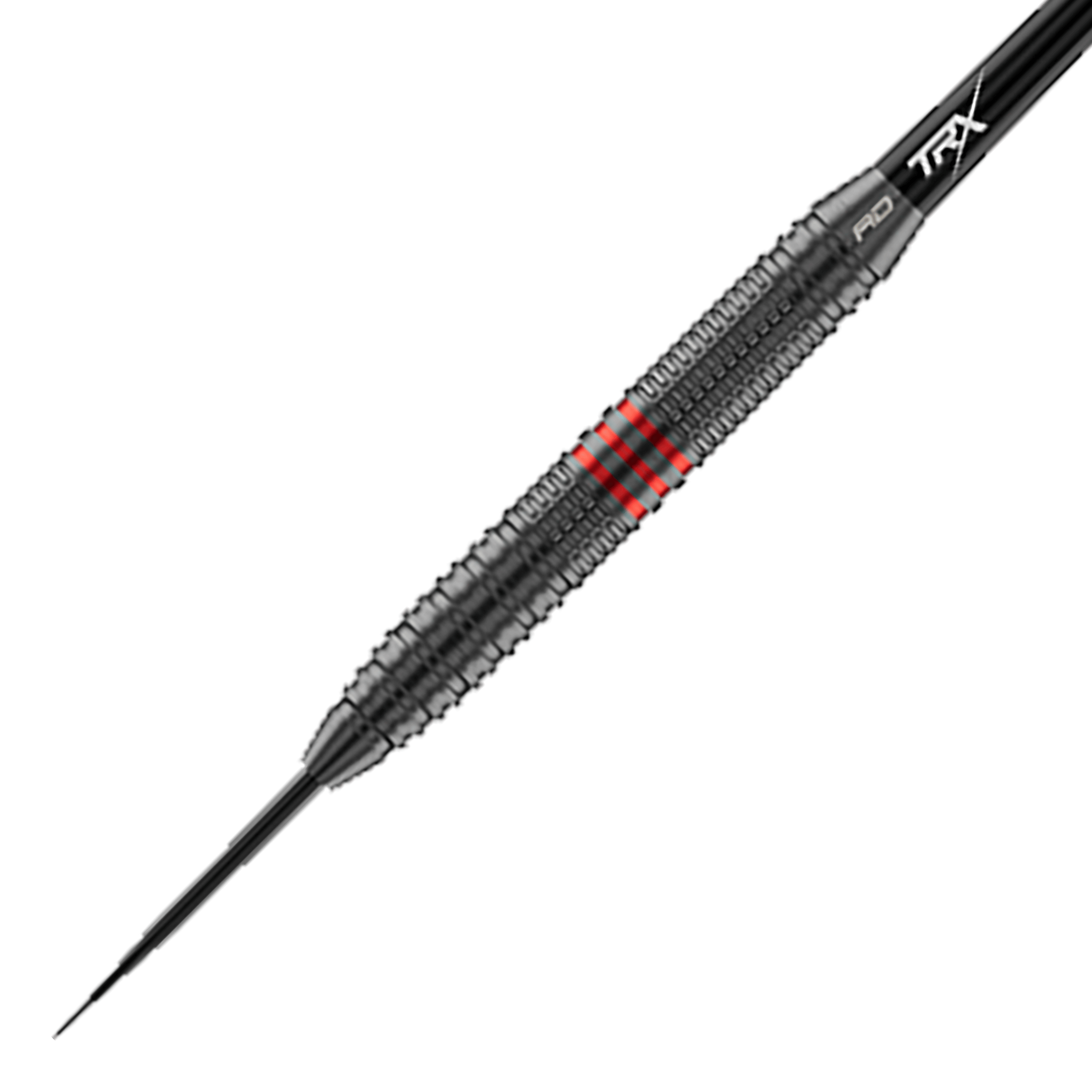 Red Dragon Jonny Clayton Core Brass Steeldarts - 21 g Hier ist ein Red Dragon Jonny Clayton Core Brass Steeldart - 21g aus einer anderen Perspektive zu sehen. Zu erkennen sind die goldenen und silbernen Details sowie ein roter und schwarzer Flight.